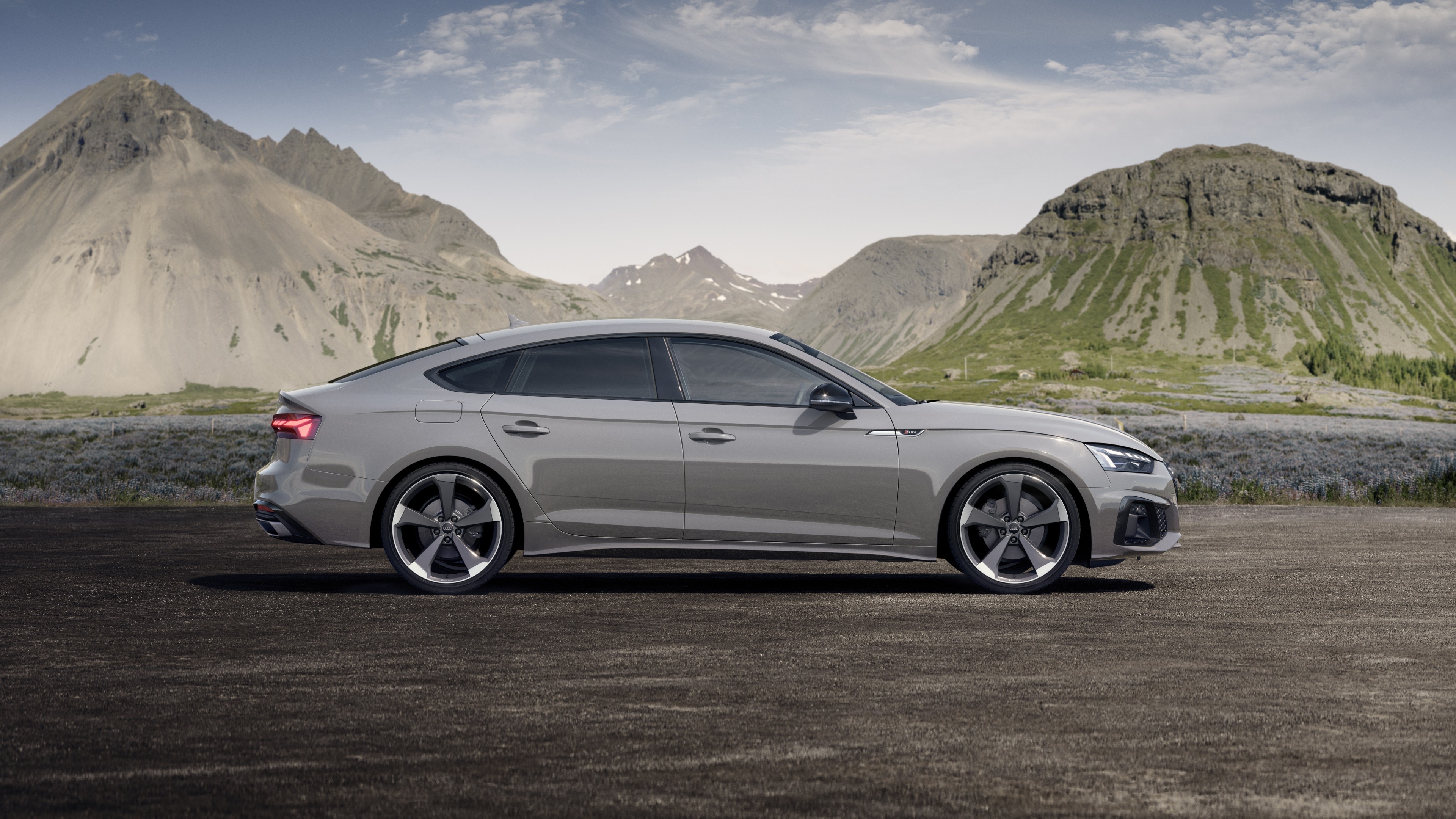 Audi A5 sportback, 40 TFSI, S line, 2019, 3840x2160 4K Desktop