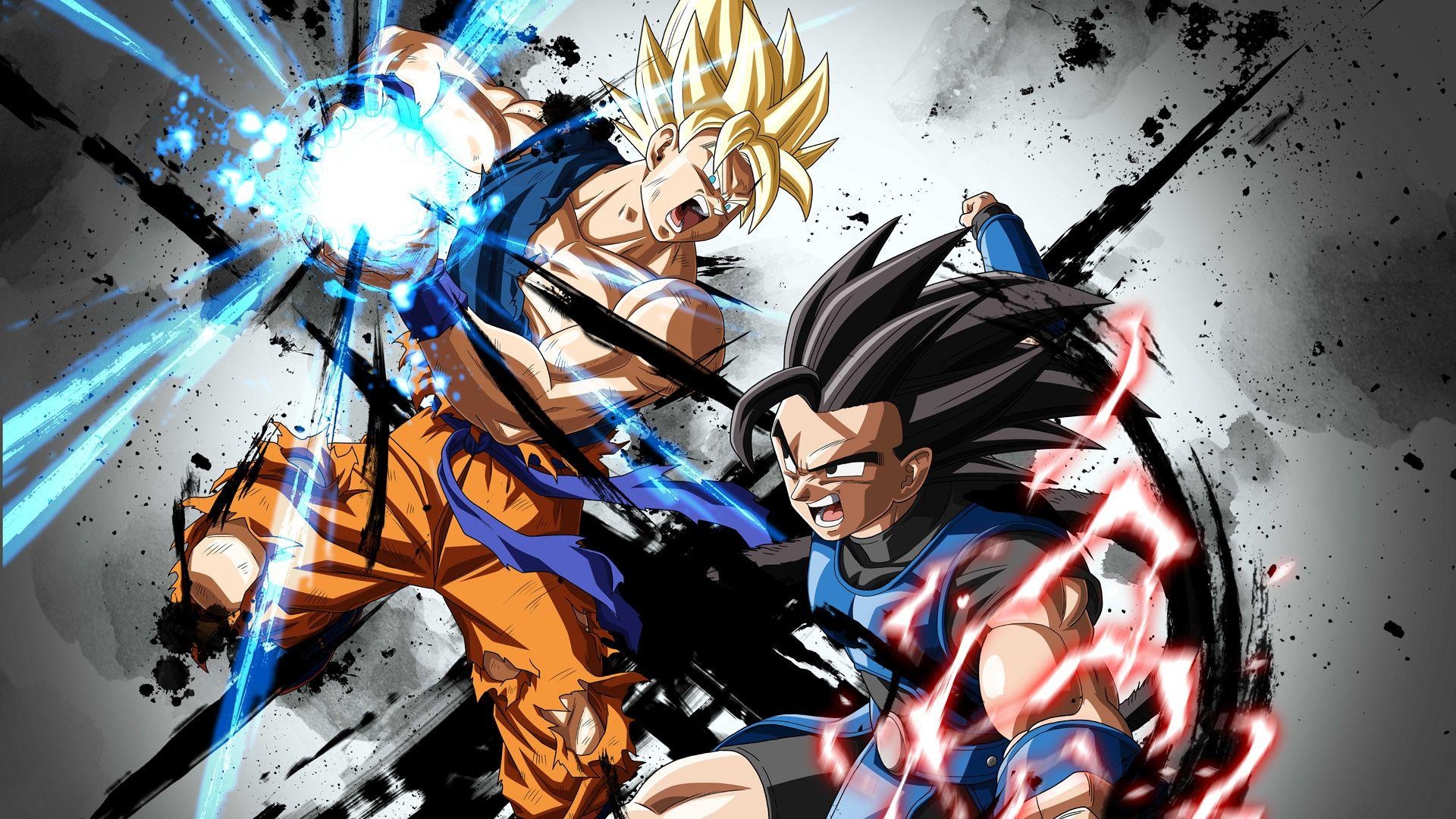 Super Saiyan Goku, Shallot, Kamehameha, Full HD Desktop wallpaper