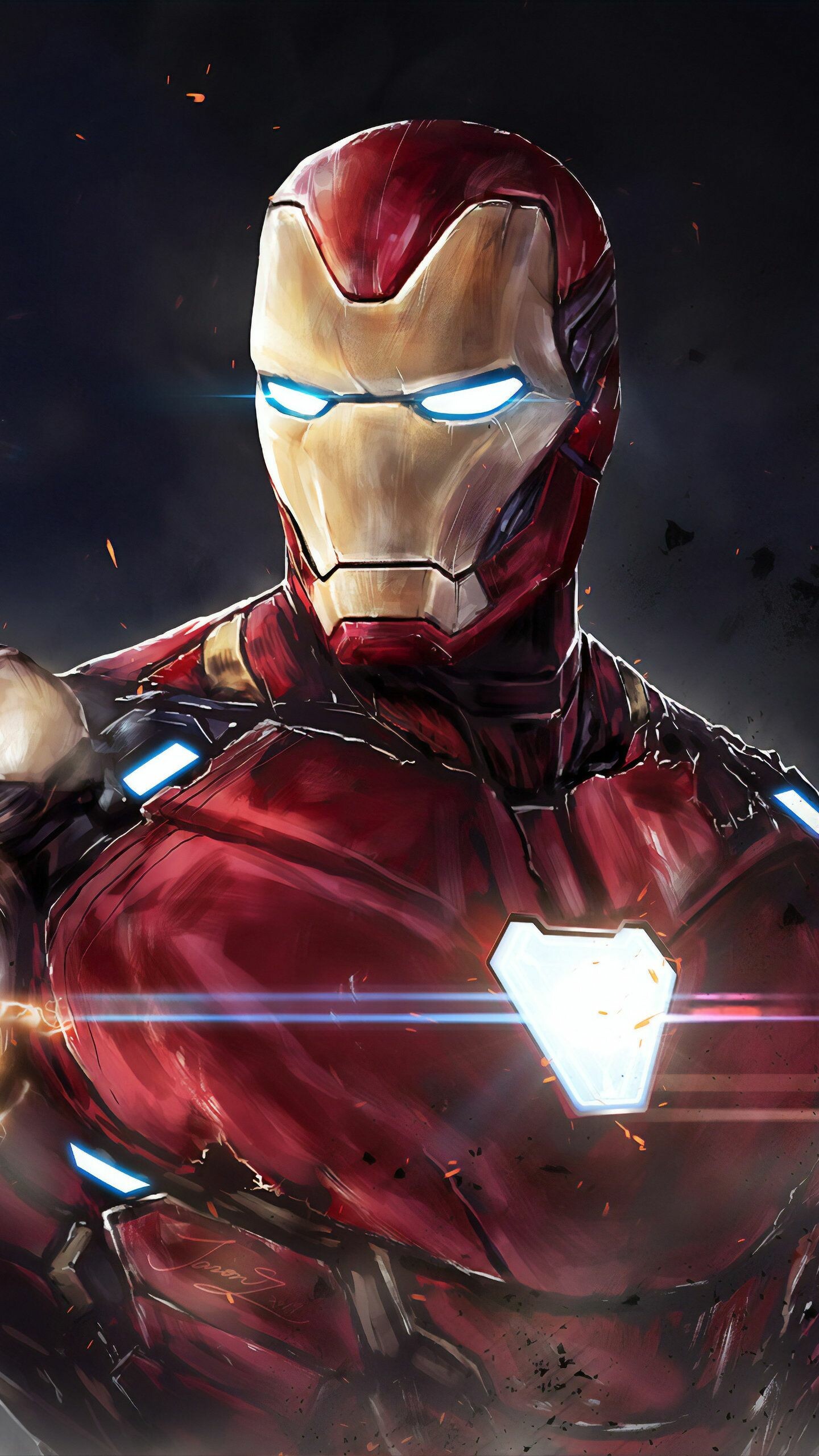 Iron Man, Superhero wallpaper, Futuristic technology, Marvel fan art, 1440x2560 HD Phone