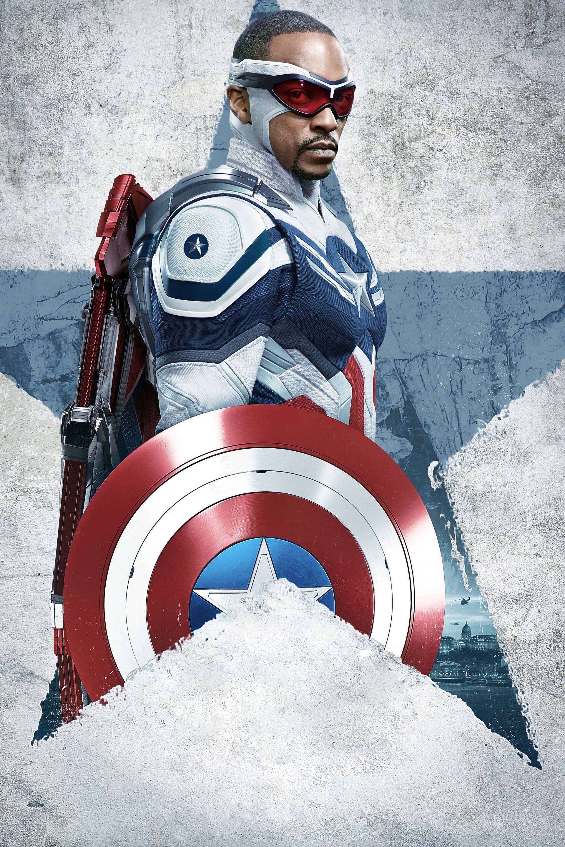 Falcon, Avengers team, Superhero action, Movie character, 1920x2880 HD Phone