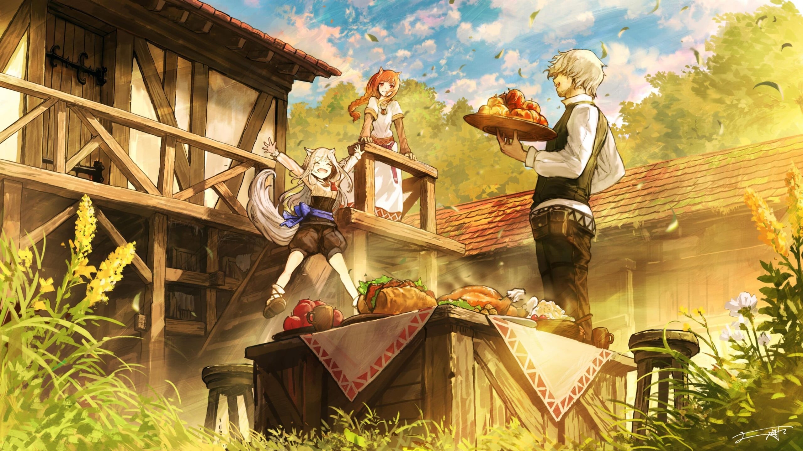 Spice and Wolf VR, Virtual reality anime, New video release, 2560x1440 HD Desktop