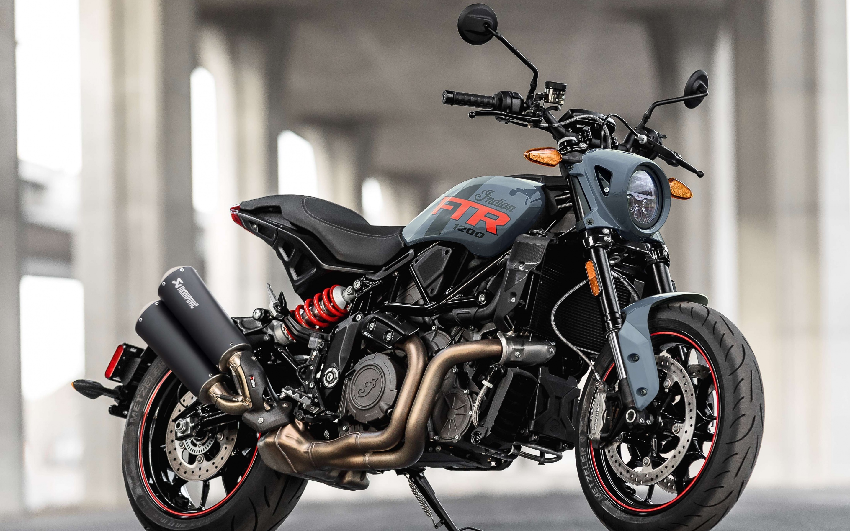 Stealth Gray Special Edition, Indian FTR 1200 Wallpaper, 2880x1800 HD Desktop