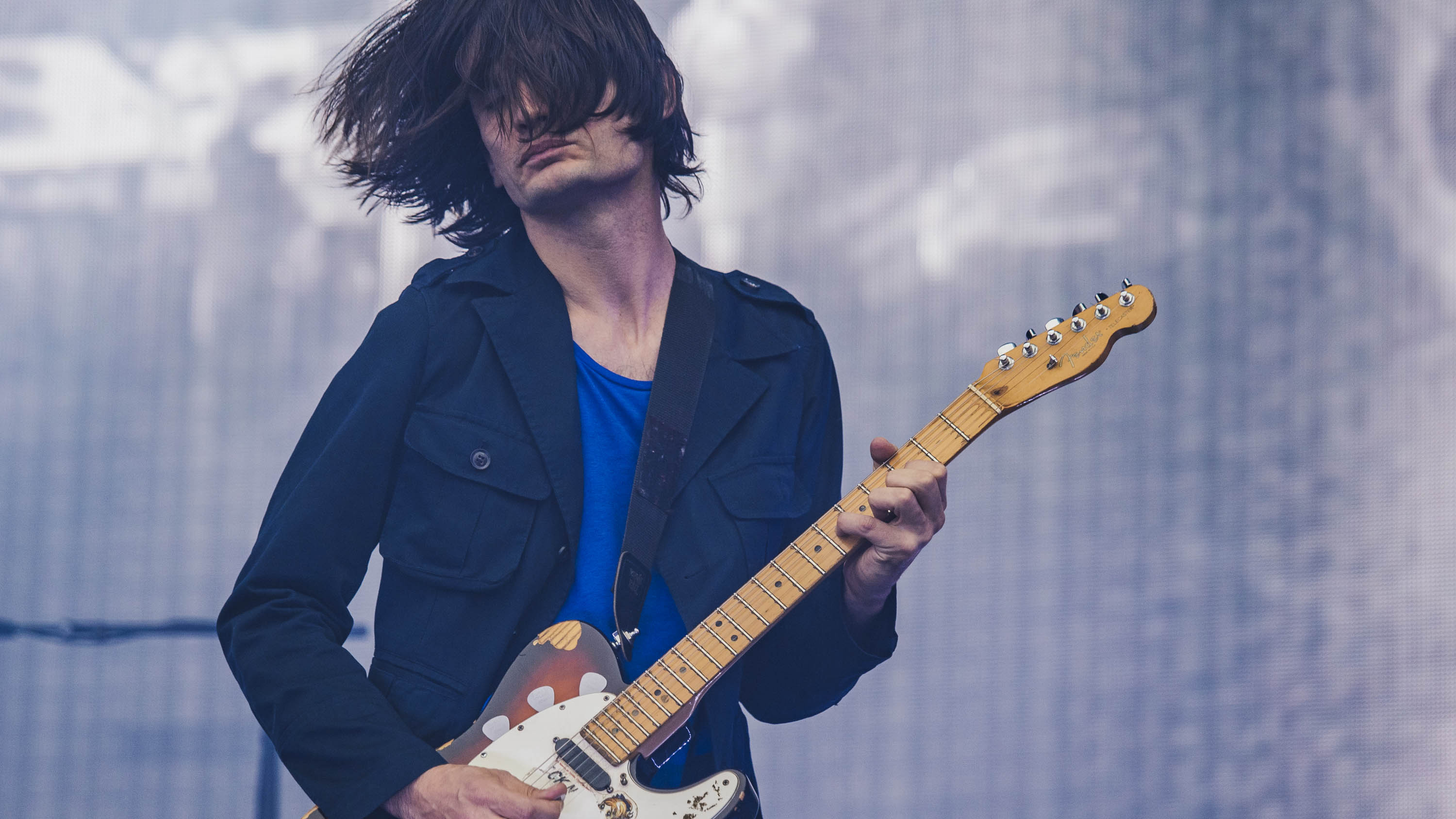 Jonny Greenwood, Radiohead guitar, Musicradar interview, 3000x1690 HD Desktop