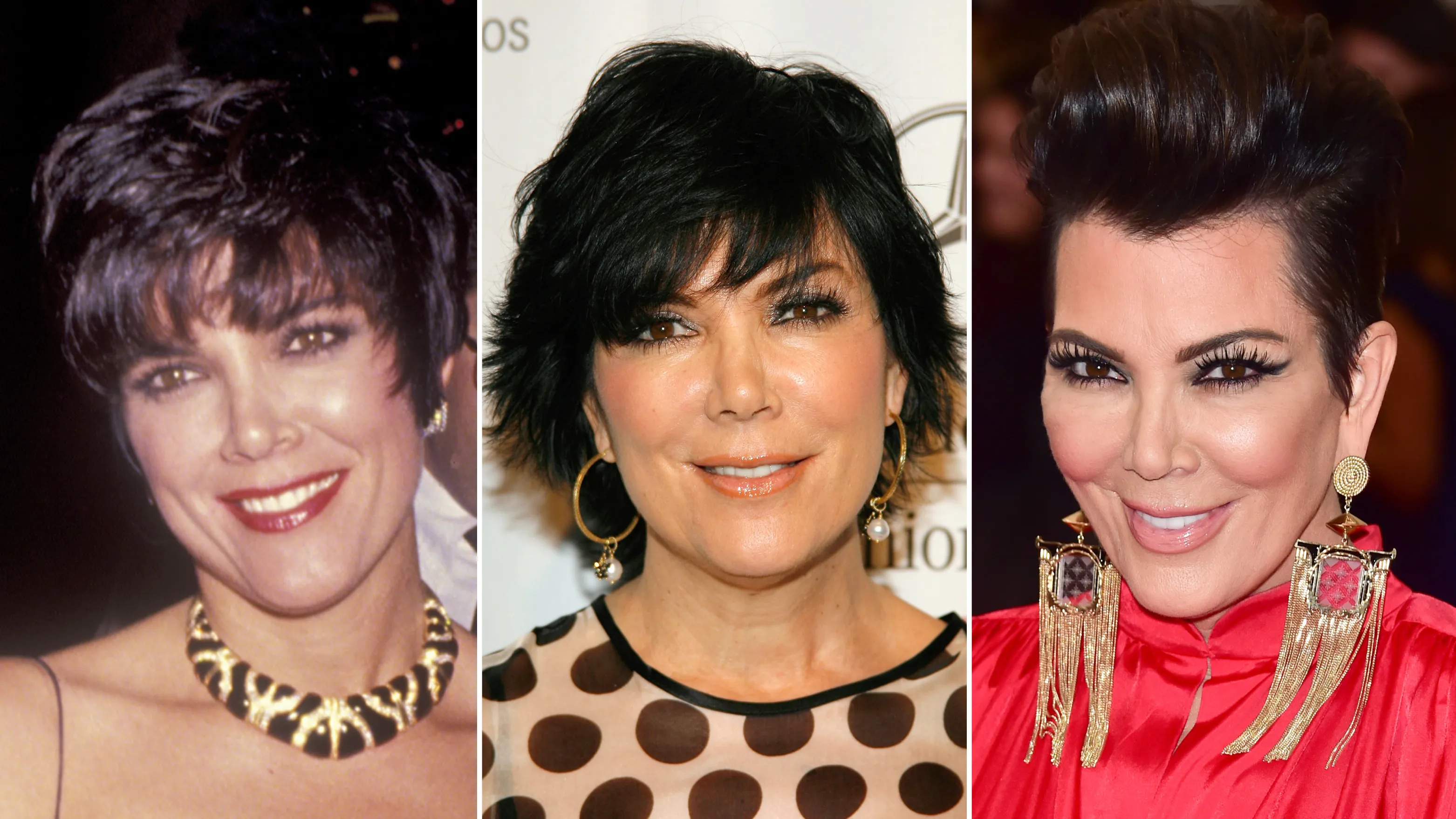 Kris Jenner, Beauty evolution, Hair and makeup transformation, 3130x1760 HD Desktop