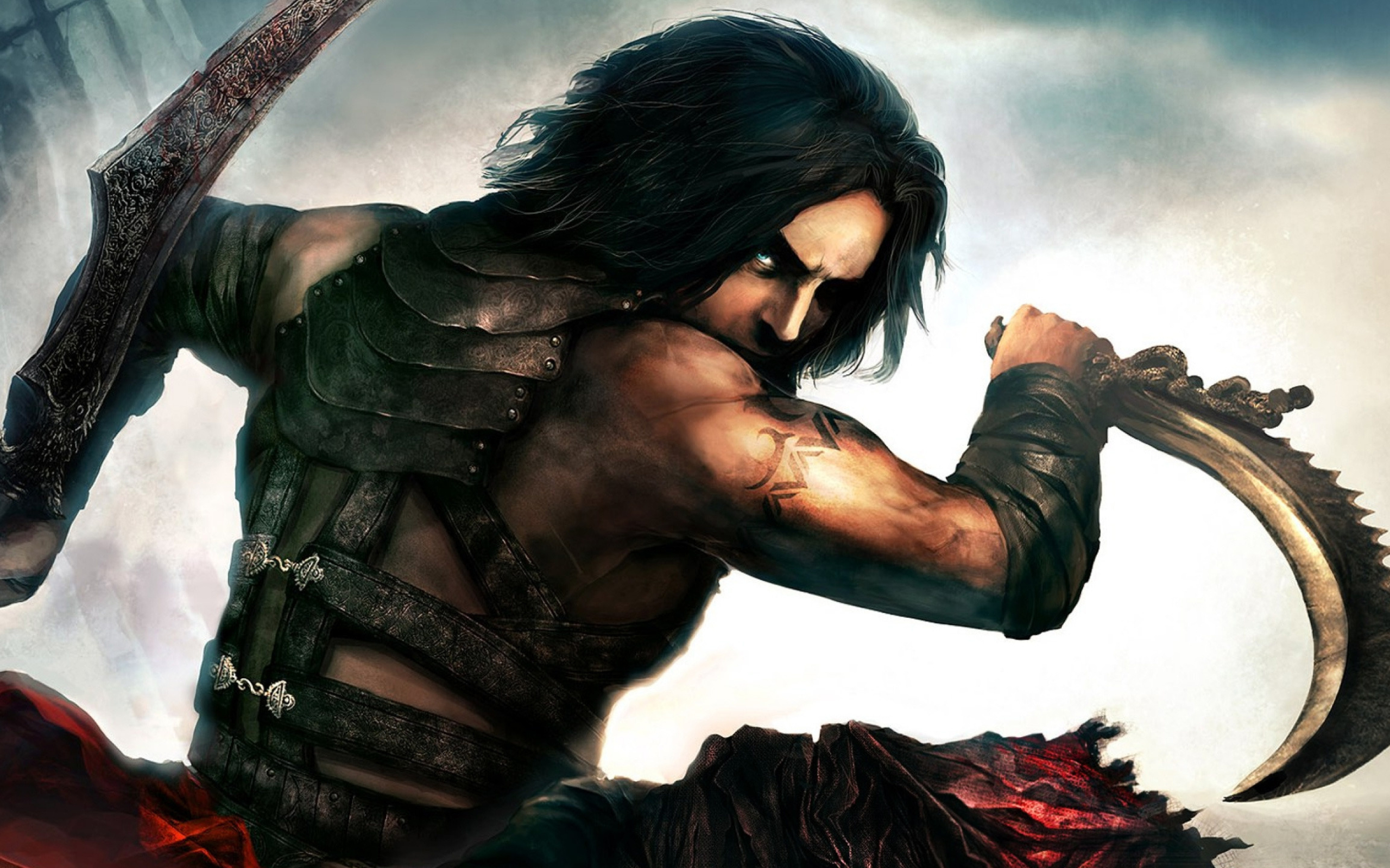 Prince of Persia: Warrior Within, The Prince, Dual curved scimitars, HD Desktop wallpaper