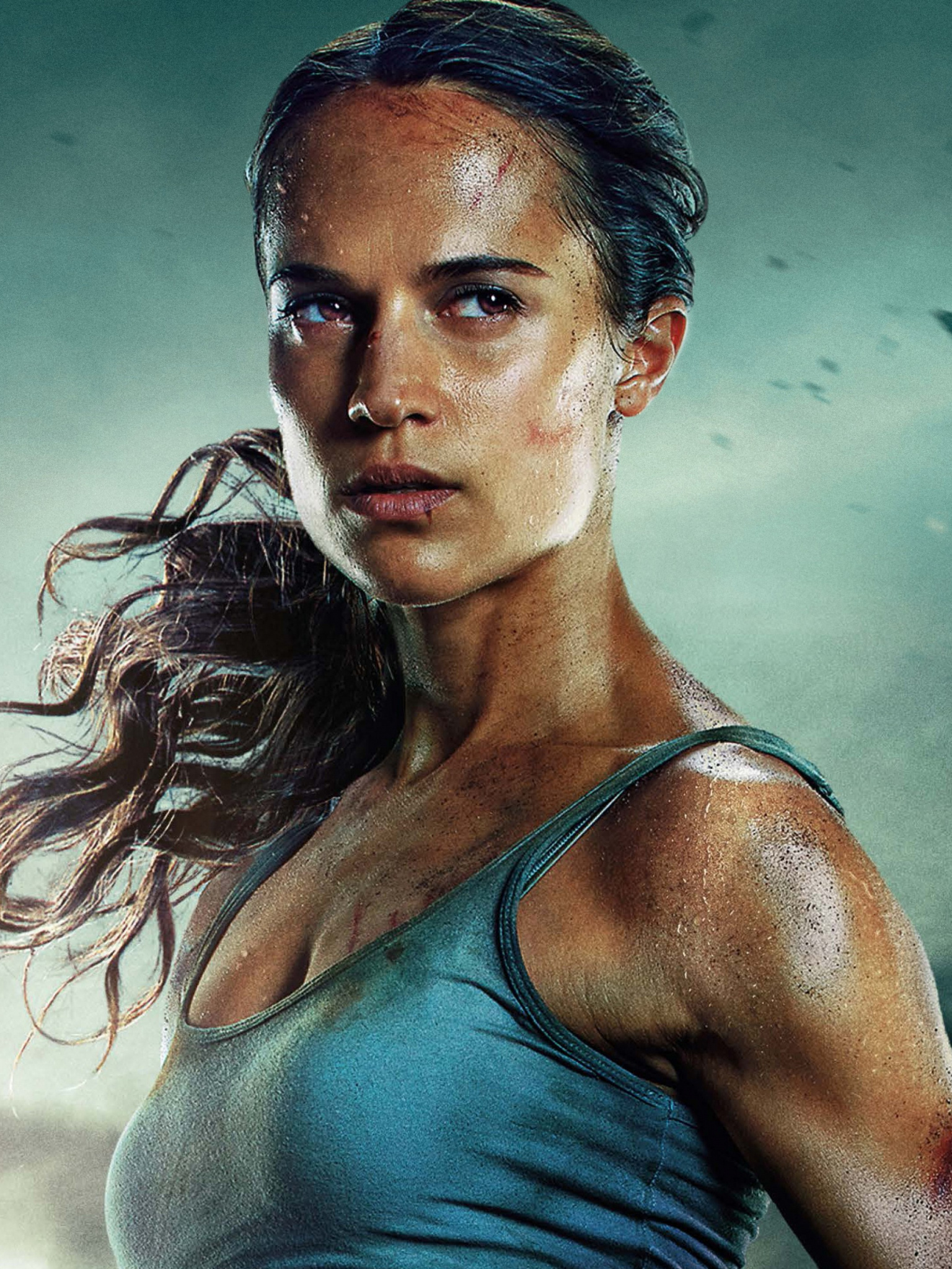 Lara Croft, Tomb Raider movie, Alicia Vikander, 5K wallpaper, 1540x2050 HD Phone