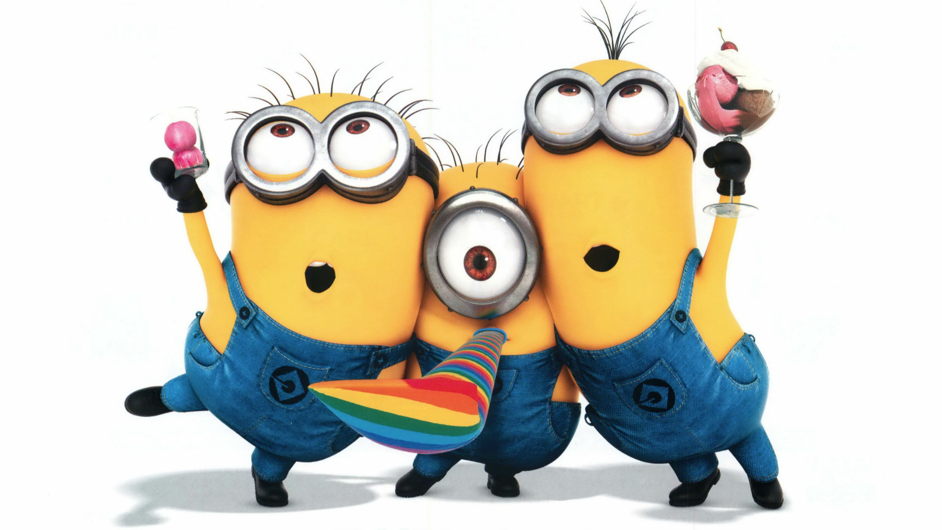 Minions wallpaper, 4k Ultra HD, Fun and laughter, Eye-catching designs, 3840x2160 4K Desktop