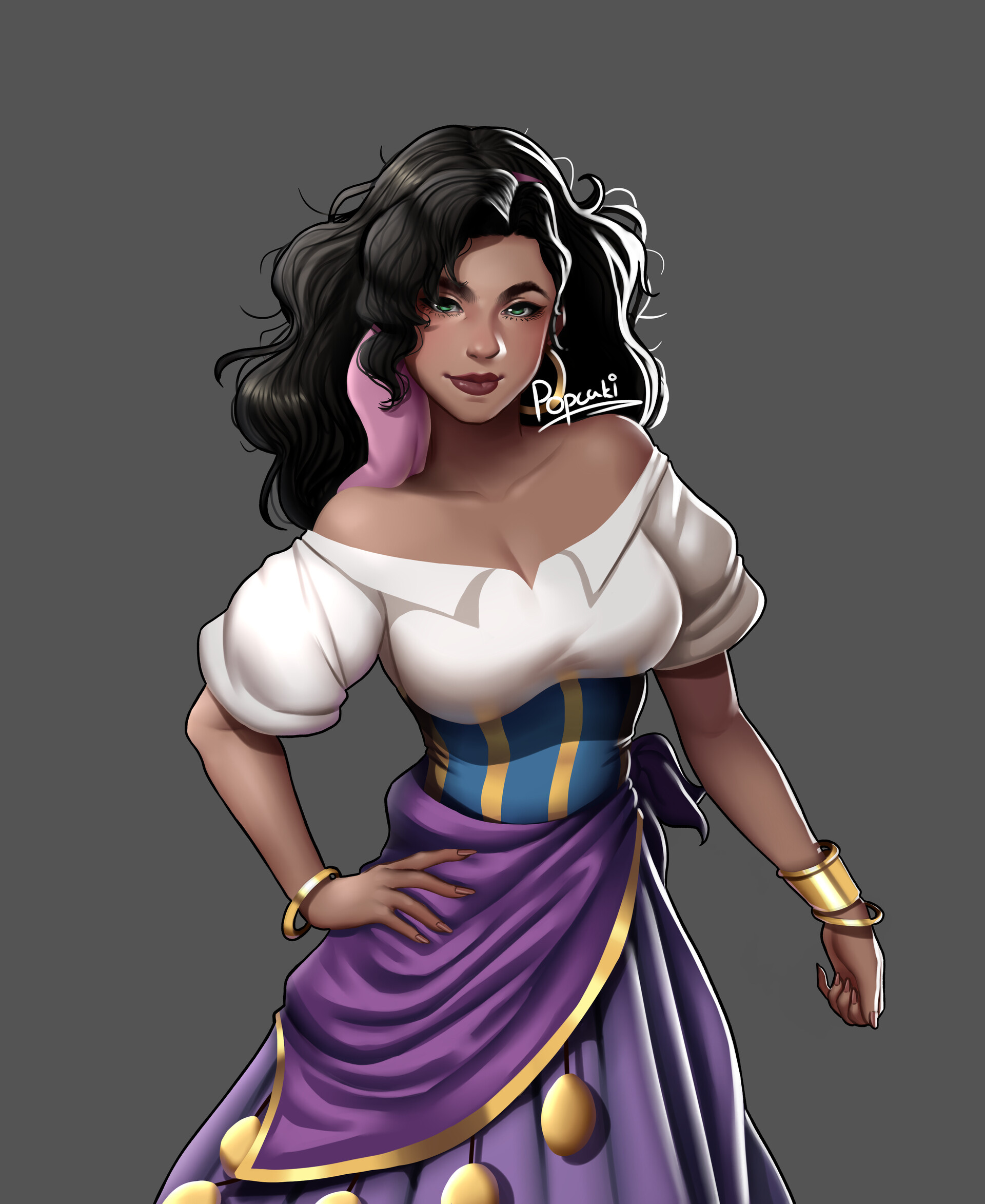 Esmeralda, Hunchback of Notre Dame, Animation, Popcaki, 1920x2350 HD Phone