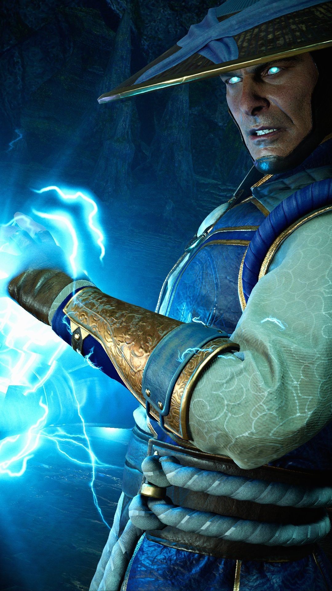 Mortal Kombat universe, Raiden's power, Iconic characters, Immortal combat, 1080x1920 Full HD Phone