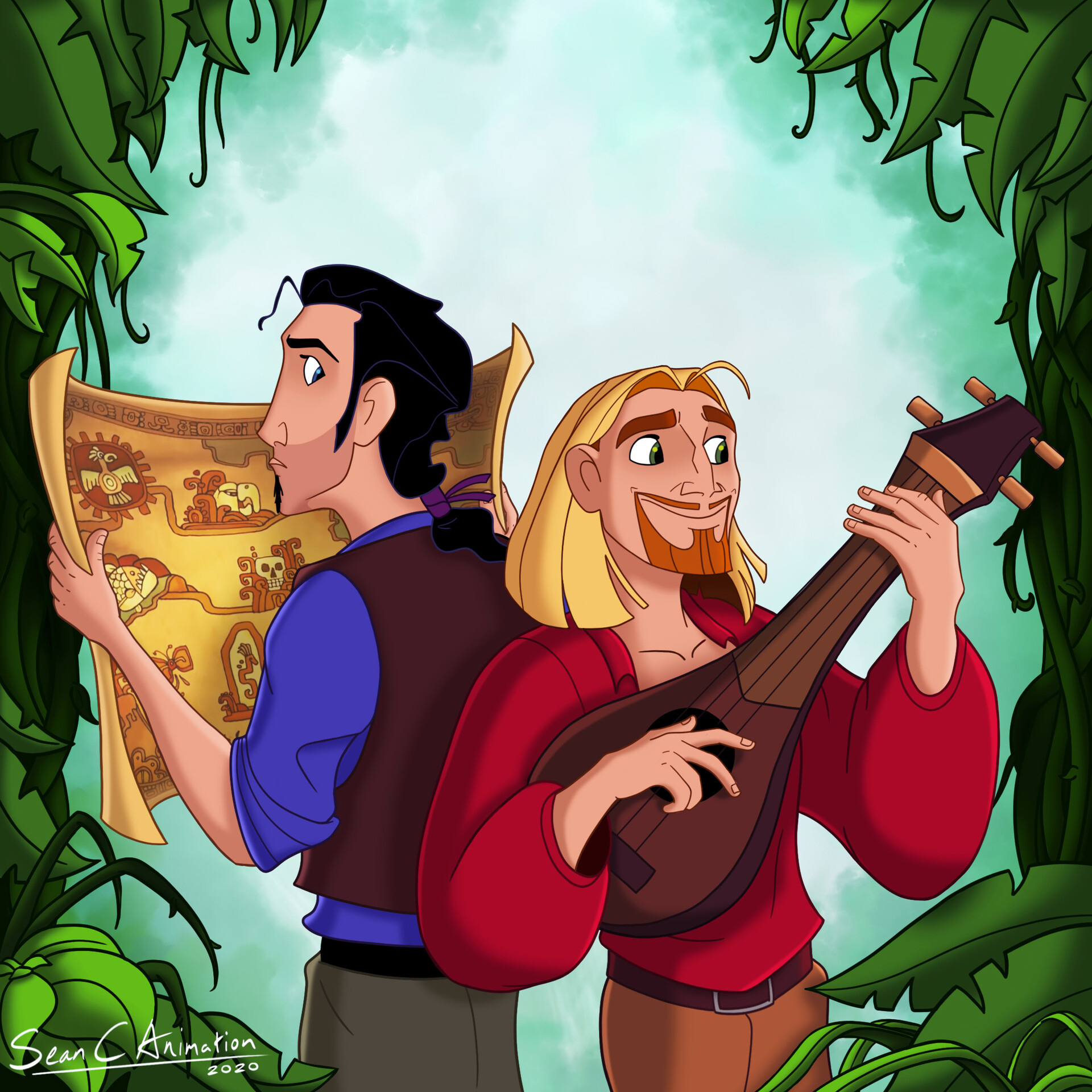 Road to El Dorado, Miguel and Tulio, 20th anniversary tribute, animated adventure, 1920x1920 HD Phone