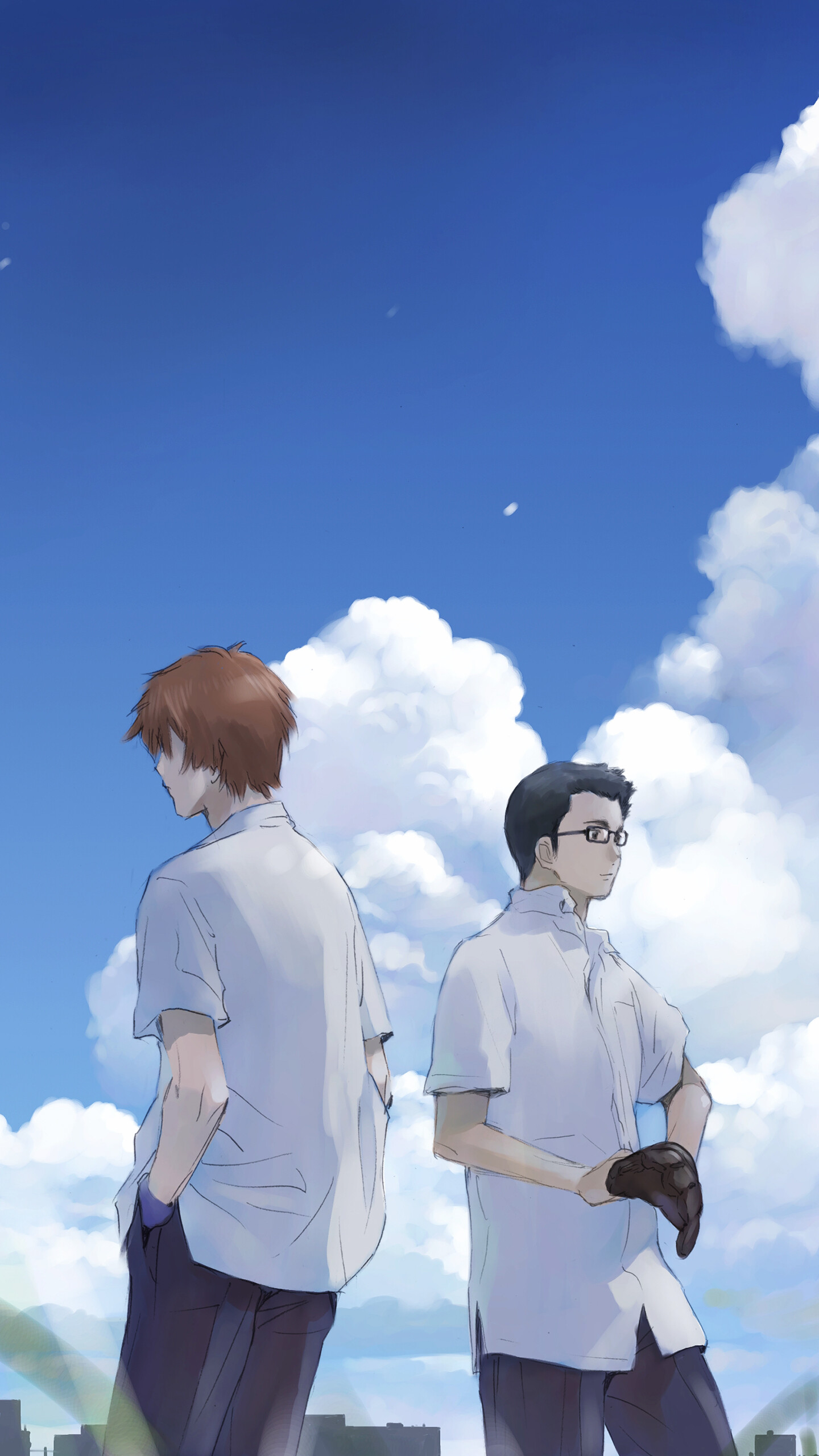 Chiaki and Kosuke, The Girl Who Leapt Through Time Wallpaper, 1440x2560 HD Phone