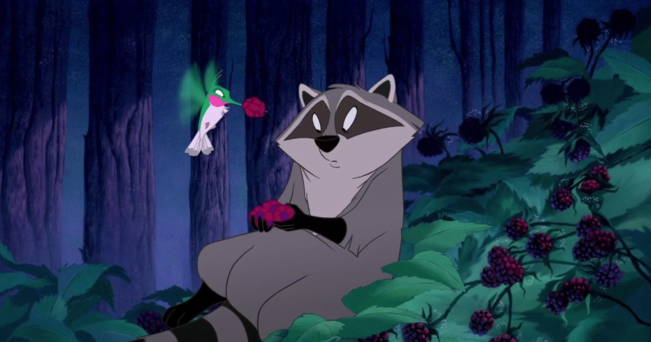 Disney sidekicks, Meeko and Flit, Seven dwarves, Loyal companions, 2260x1190 HD Desktop