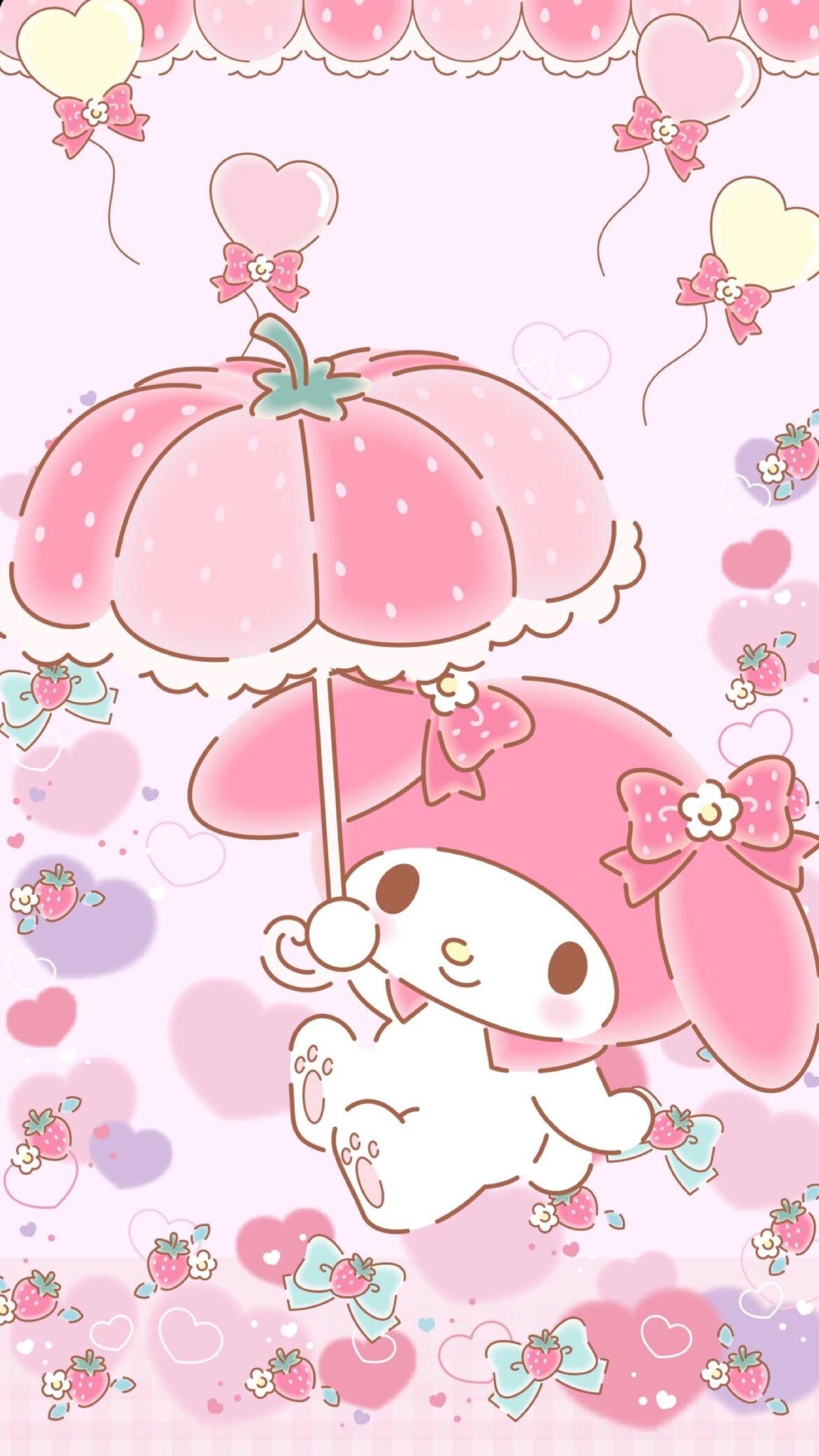 My Melody, Cute Pink Wallpaper, 1600x2850 HD Phone