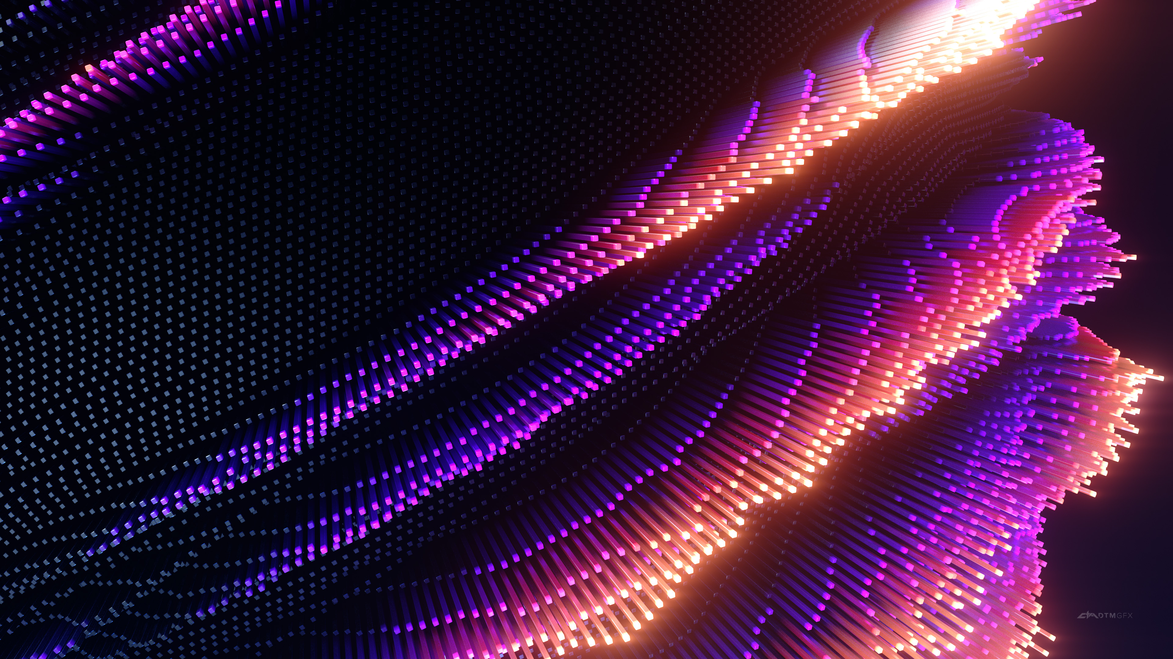 Glowing rays, Backdrops Wallpaper, 3840x2160 4K Desktop