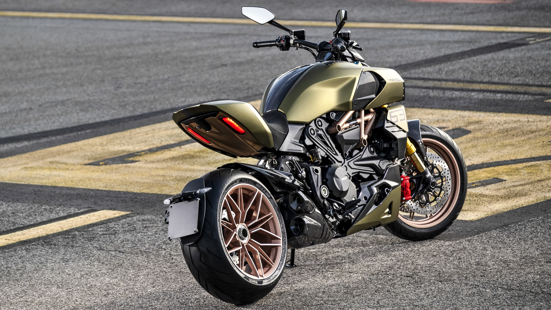 Ducati Diavel 1260, Lamborghini collaboration, Exclusive edition, Thrilling performance, 1920x1080 Full HD Desktop