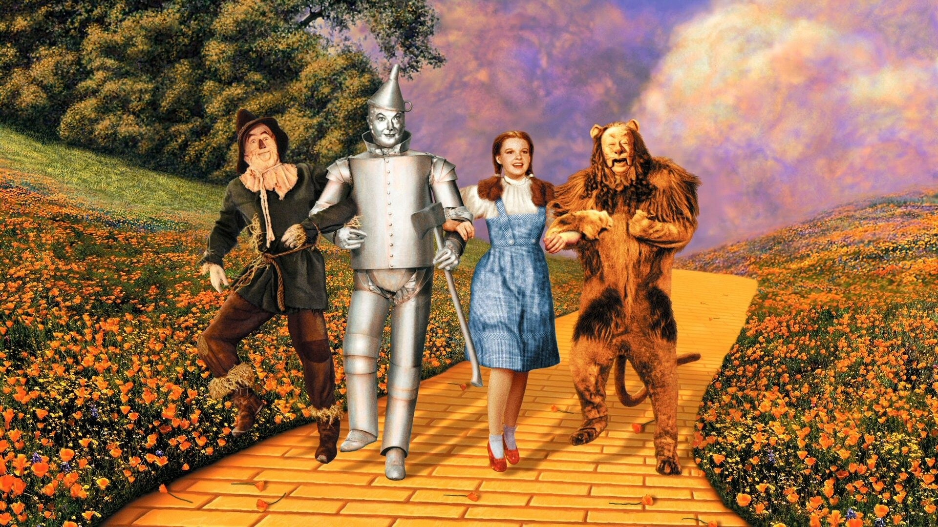 The Wizard of Oz, Fantasy film, Iconic characters, Magical journey, 1920x1080 Full HD Desktop