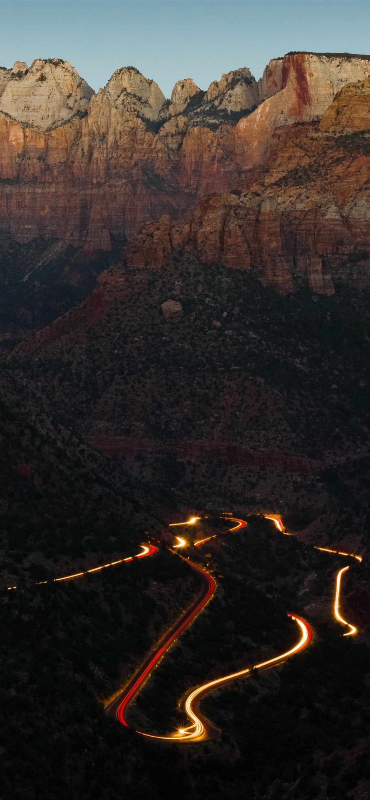 Zion National Park, Geology marvels, Dawn at canyon, iPhone wallpapers, 1290x2780 HD Phone