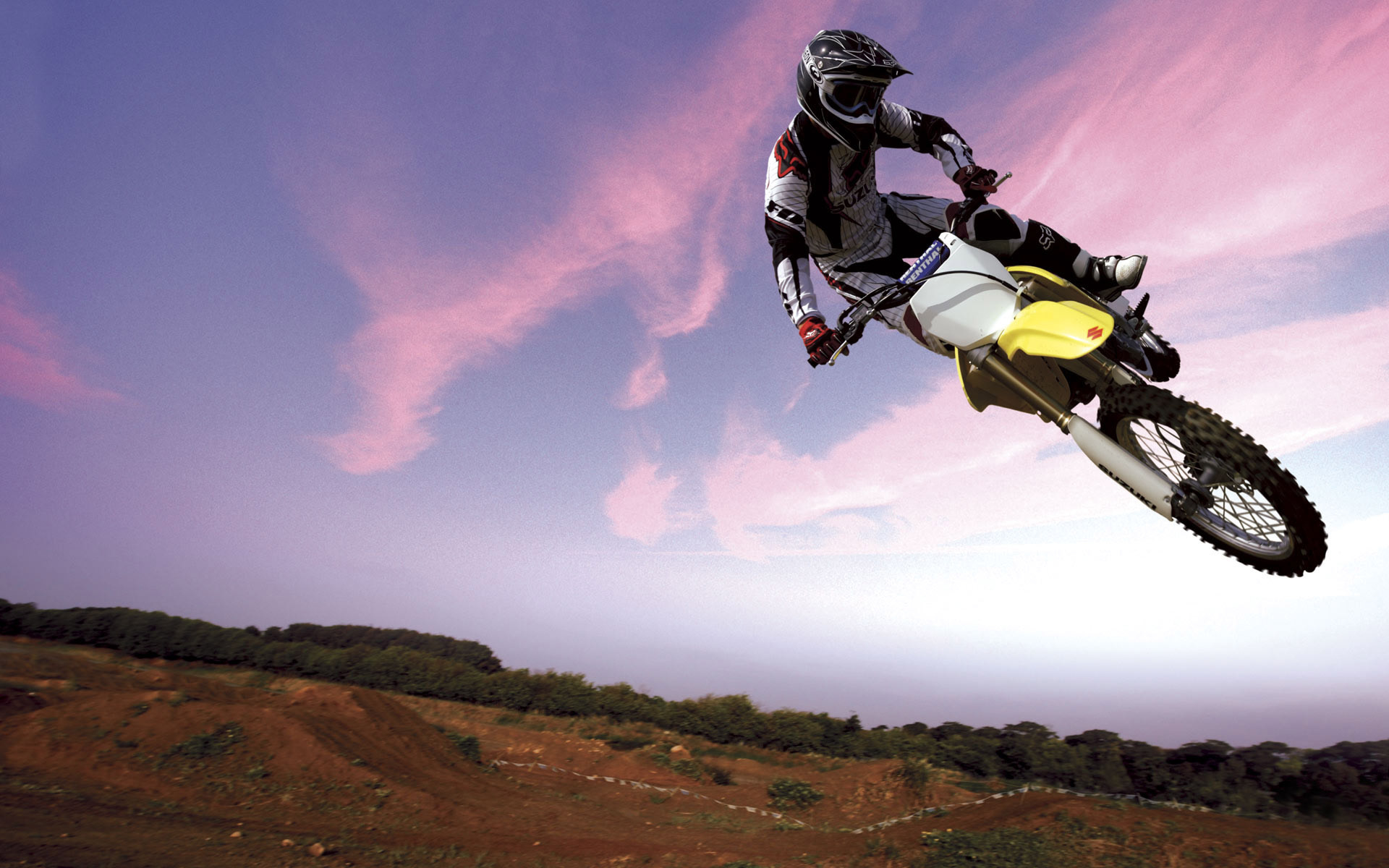 Jumping dirt bike, Motocross action, Extreme sports, Adrenaline rush, 1920x1200 HD Desktop