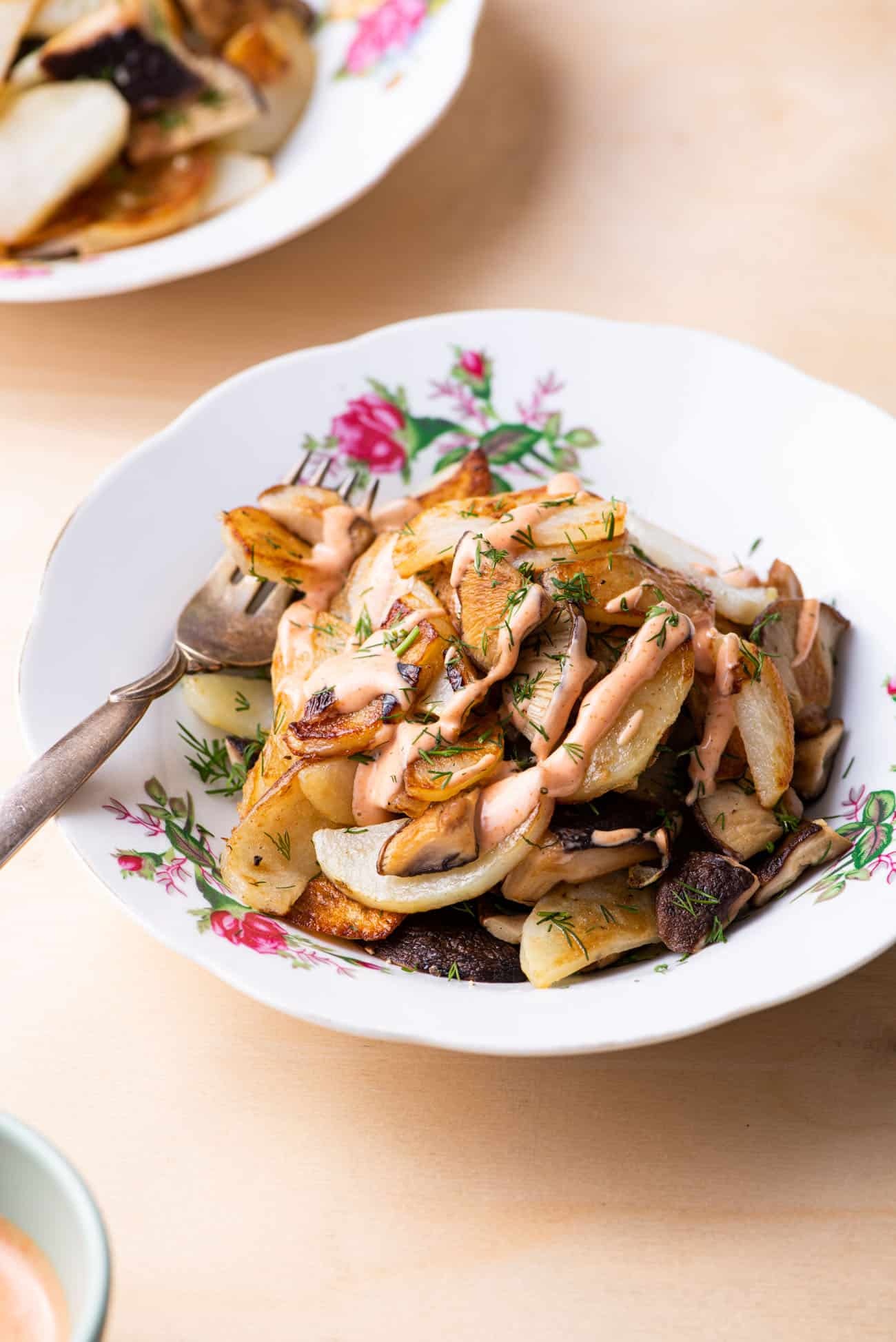 Russian fried potatoes, Mushroom addition, Hearty side dish, Comfort food, 1300x1950 HD Phone