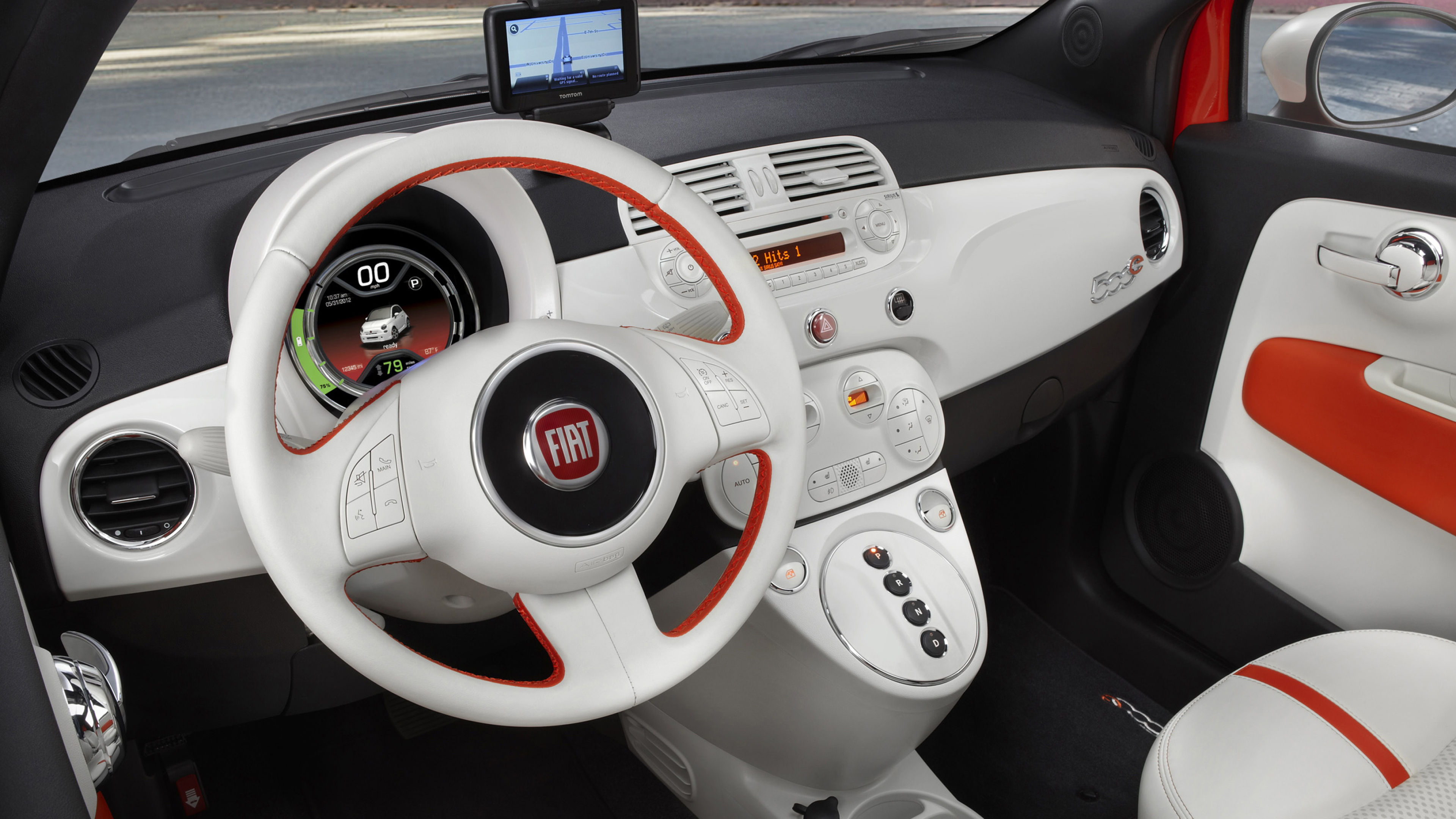 Interior, Fiat 500E Wallpaper, 3840x2160 4K Desktop