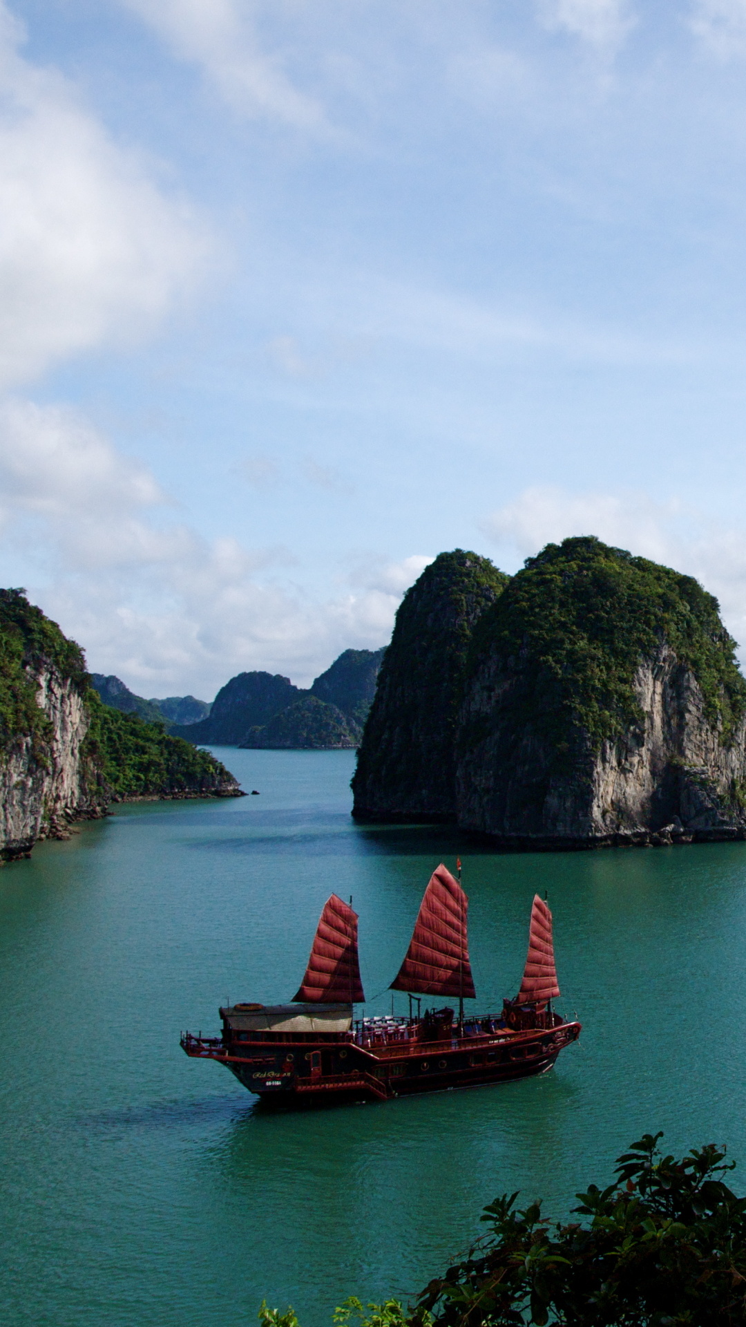Halong Bay, Cruise adventure, Nautical vehicles, Ocean exploration, 1080x1920 Full HD Phone