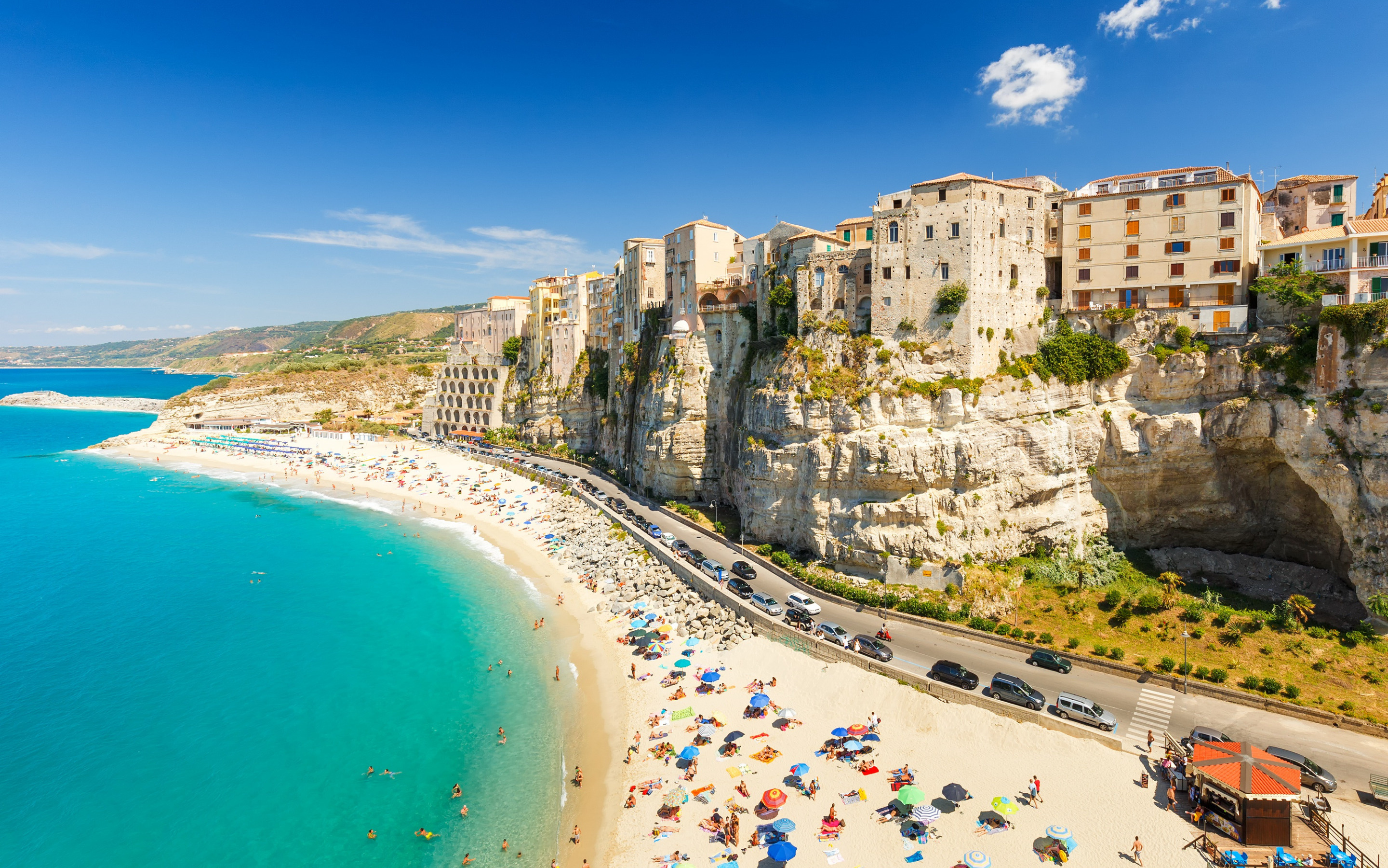 Tropea Coast, Resort, Mediterranean Sea, Vibo Valentia Province, 2880x1800 HD Desktop