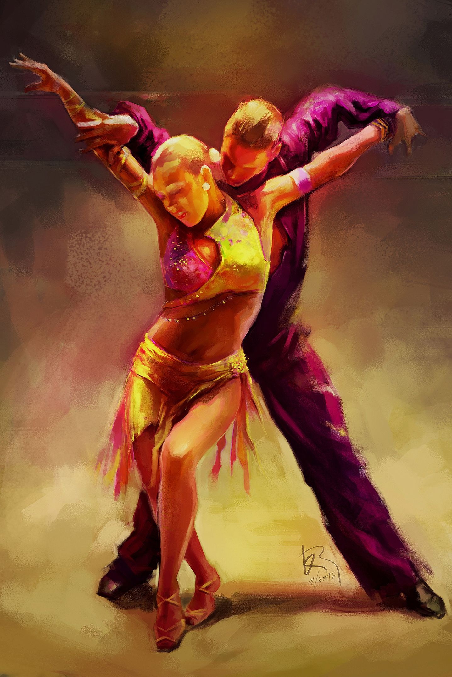 Rumba Dance, KSR Rumba Dance, Dance Artwork, 1440x2160 HD Phone