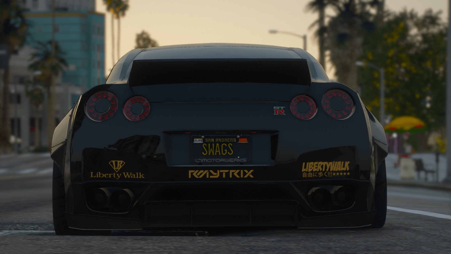 Nissan GTR GTA5, Liberty Walk Cars Wallpaper, 1920x1080 Full HD Desktop