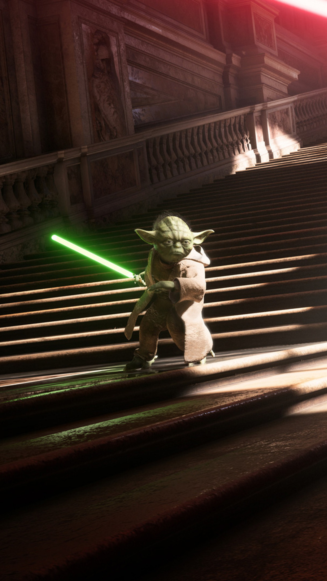 Yoda vs Darth Vader, Star Wars Battlefront 2, iPhone 7, Pixel XL, 1080x1920 Full HD Phone