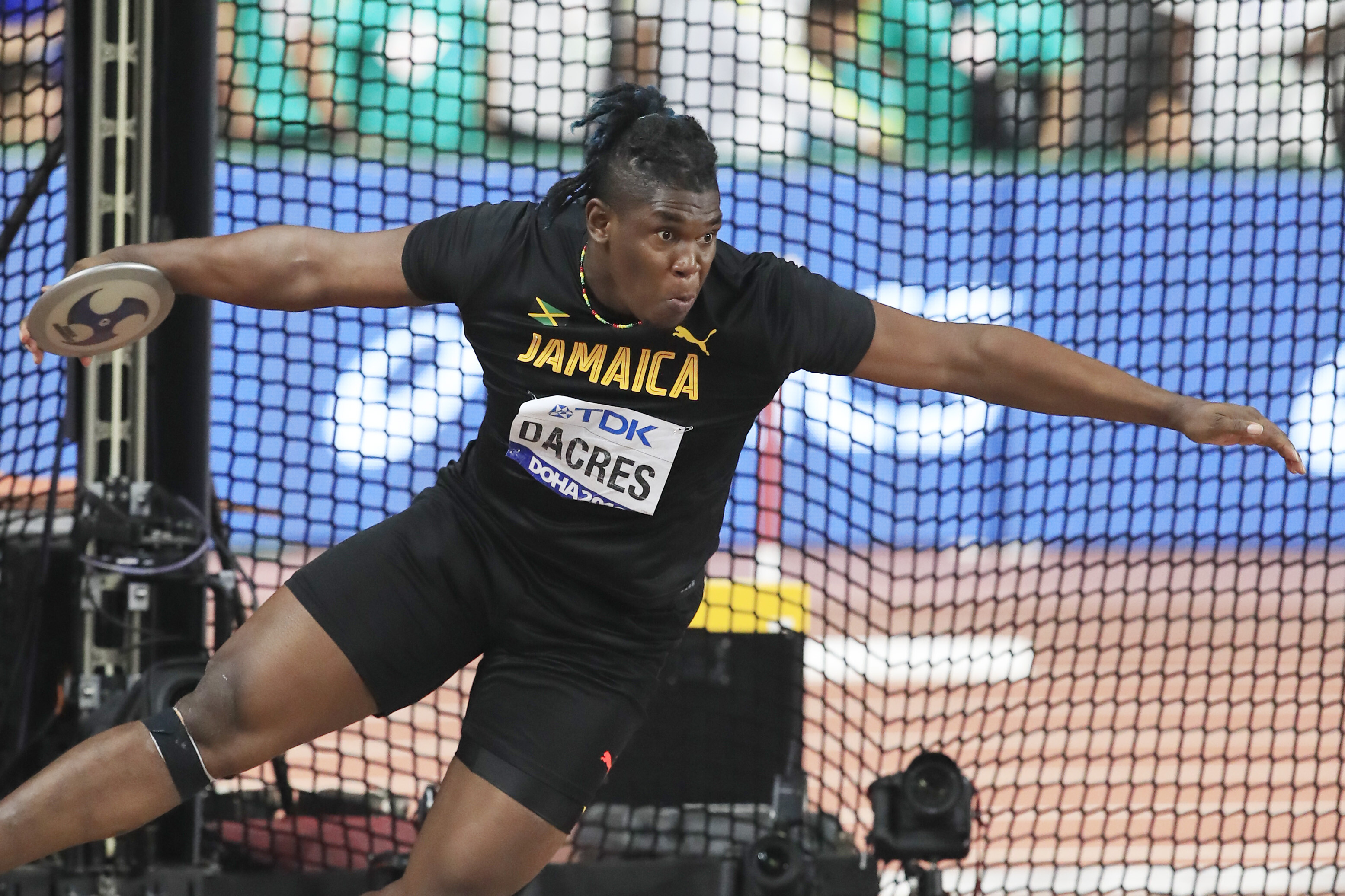 Fedrick Dacres, Discus throw champion, Jamaican pride, Athletics, 3110x2080 HD Desktop