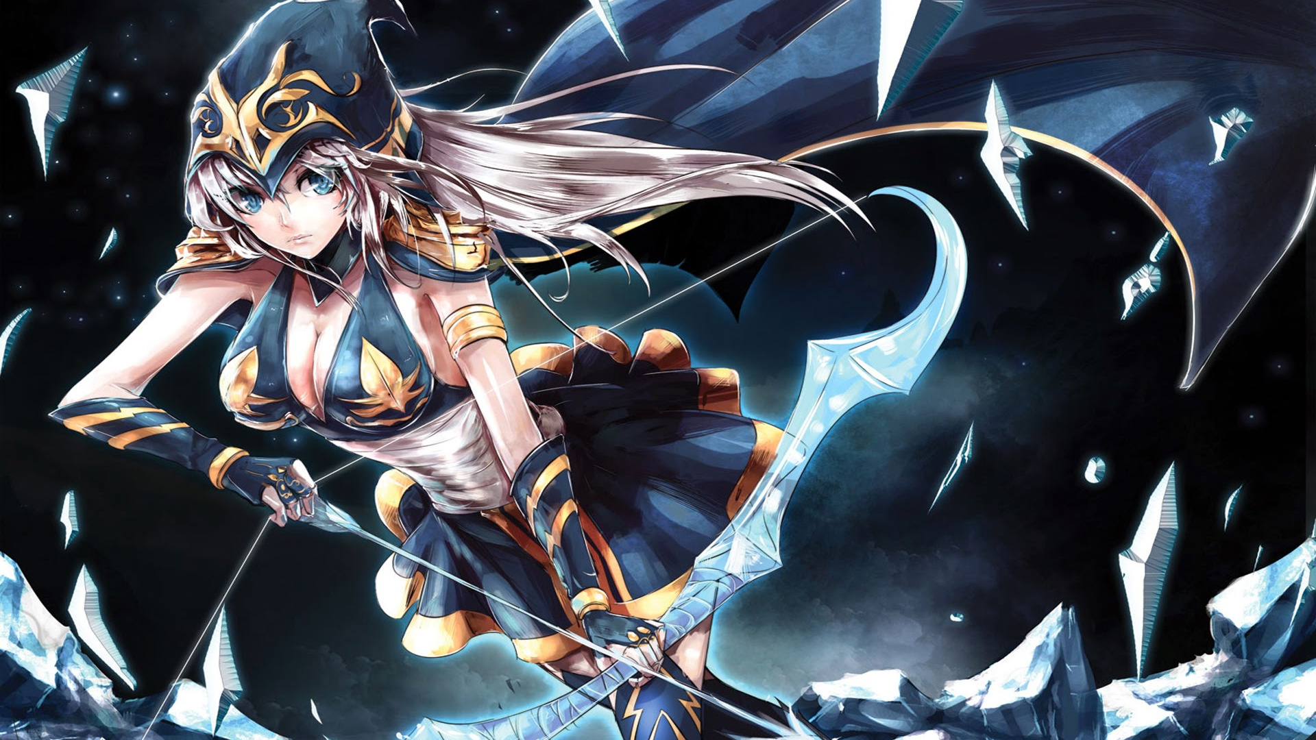 Ashe, League of Legends, Fan art wallpaper, Stunning visuals, 1920x1080 Full HD Desktop