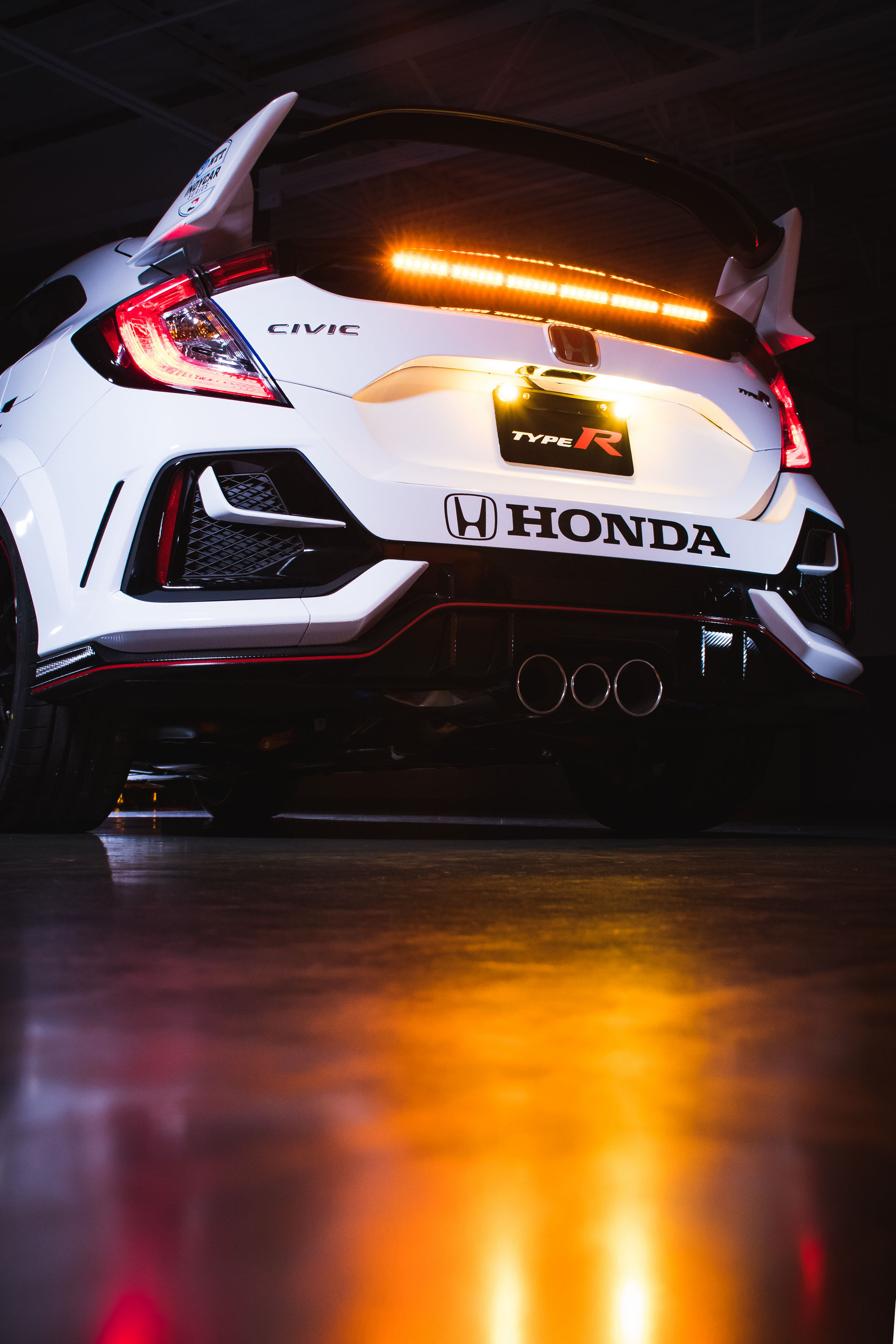 Honda Civic, Type R pace car, Tail light, Motortread, 1920x2880 HD Phone