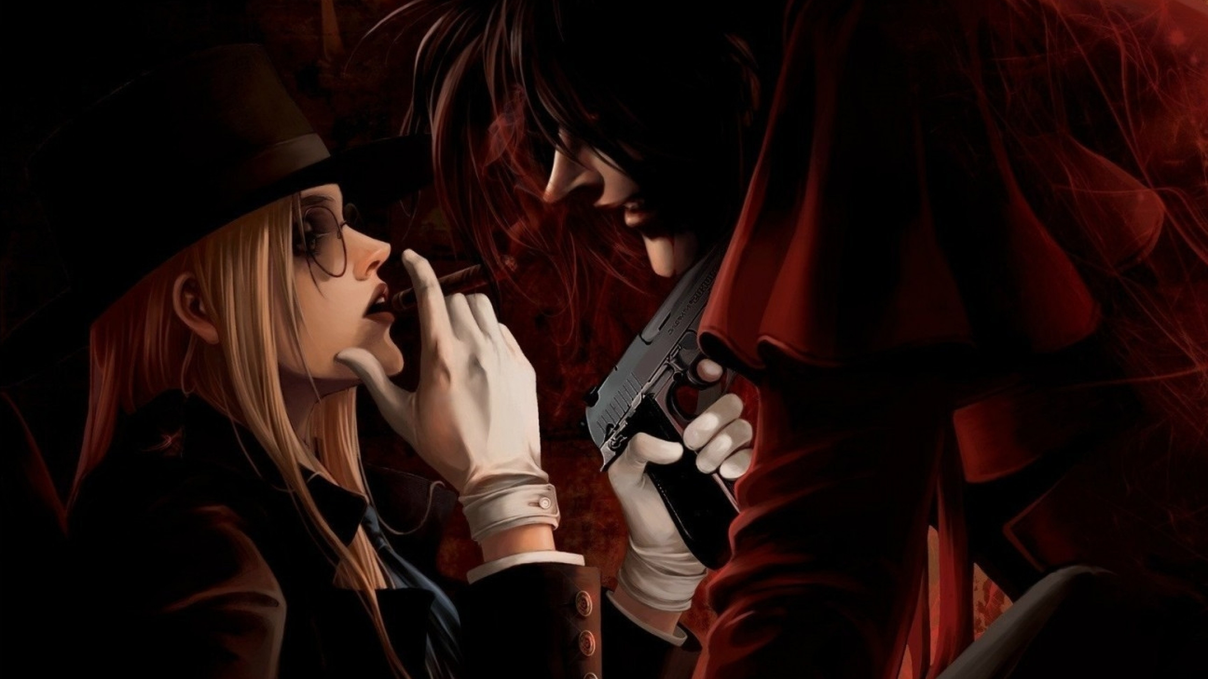 Alucard and Integra, Hellsing Wallpaper, 3840x2160 4K Desktop