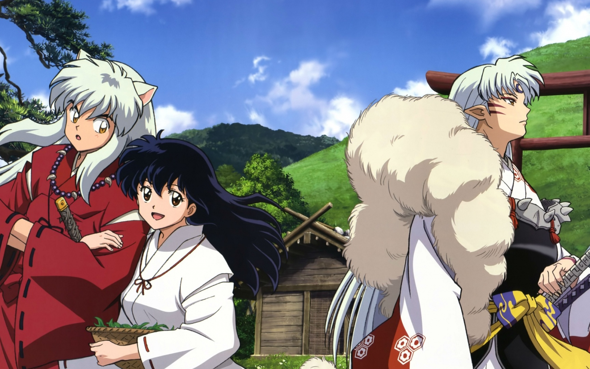 InuYasha wallpaper 44278, Anime fan art, Artistic InuYasha representation, Eye-catching wallpaper design, 1920x1200 HD Desktop