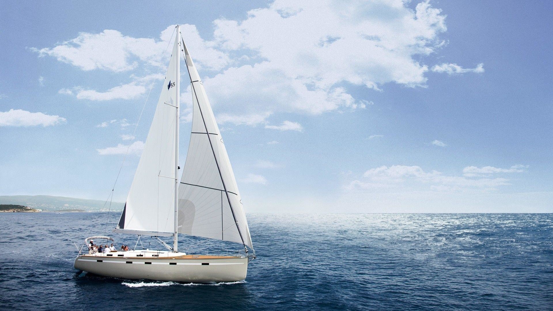 4K sailing wallpapers, High-resolution yachting, Ocean adventures, Sailing background, 1920x1080 Full HD Desktop