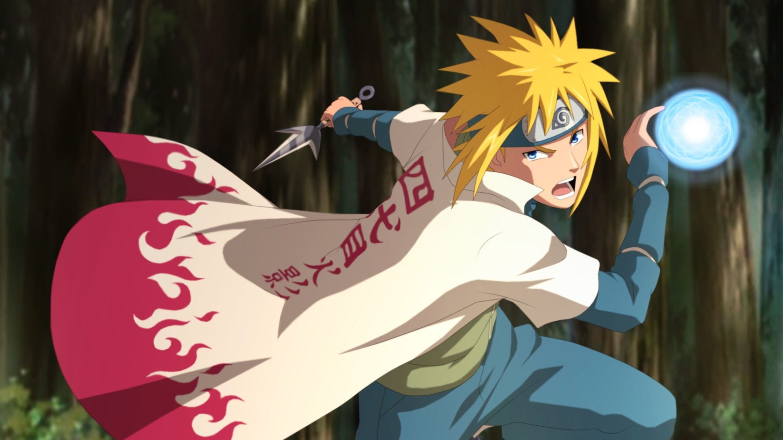 Minato Namikaze, Rasengan, Flying Thunder God kunai, HD Desktop wallpaper