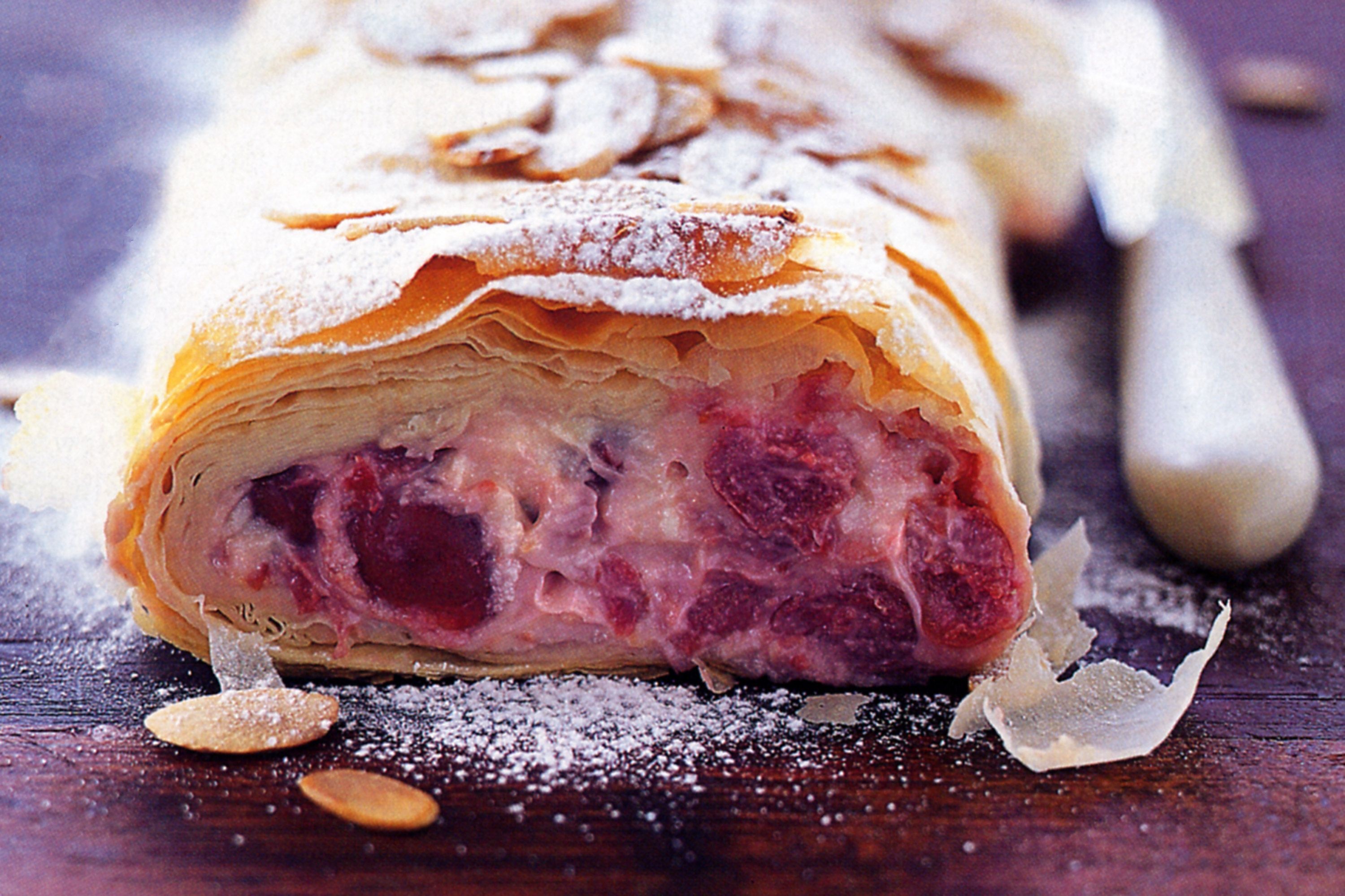 Strudel Food, Sour Cherry Cream Cheese Strudel, 3000x2000 HD Desktop