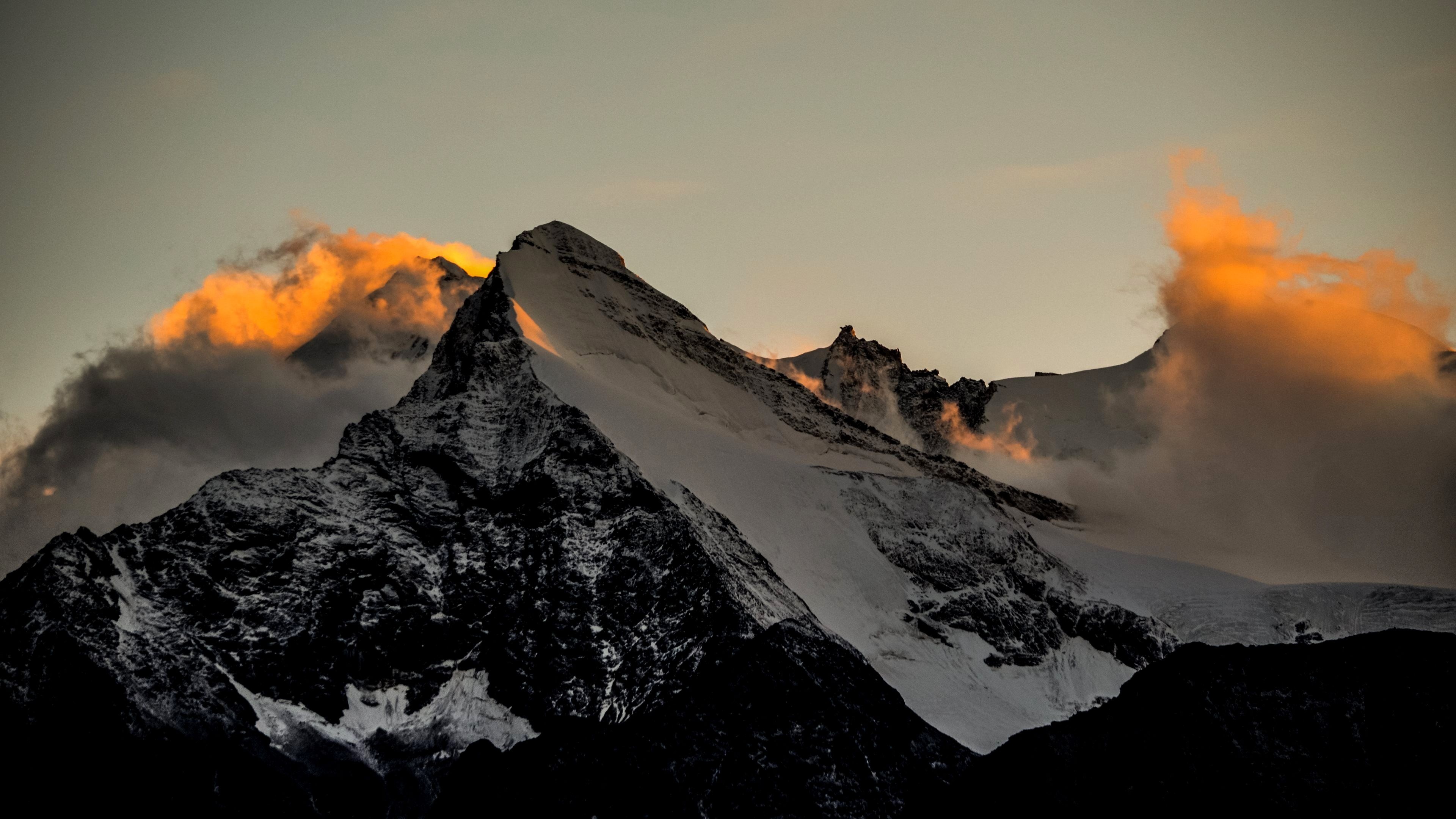 Snowy mountain, Mac Wallpaper, 3840x2160 4K Desktop