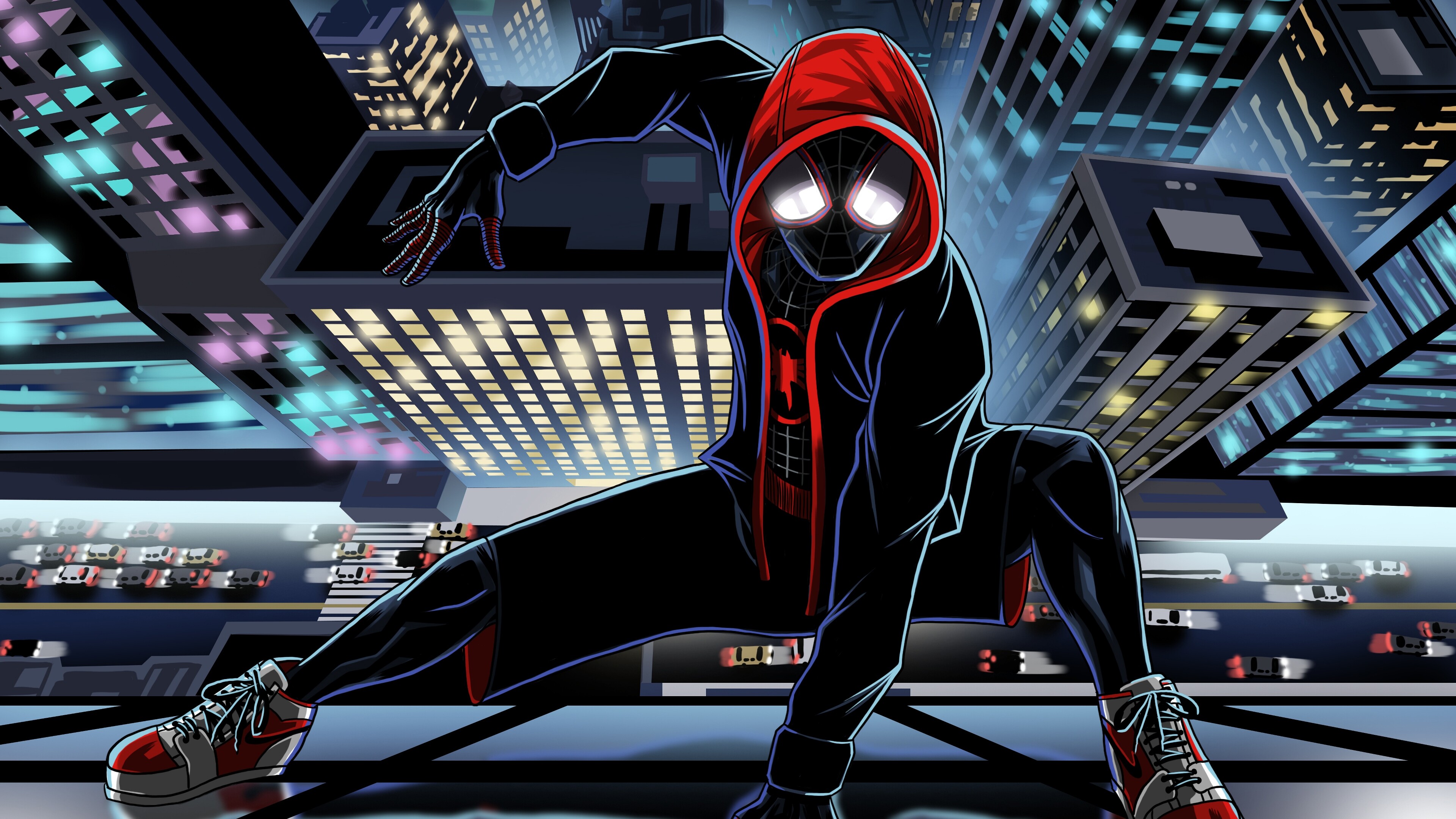 Spider-Man, Spider-Verse visually splendid, 3840x2160 4K Desktop