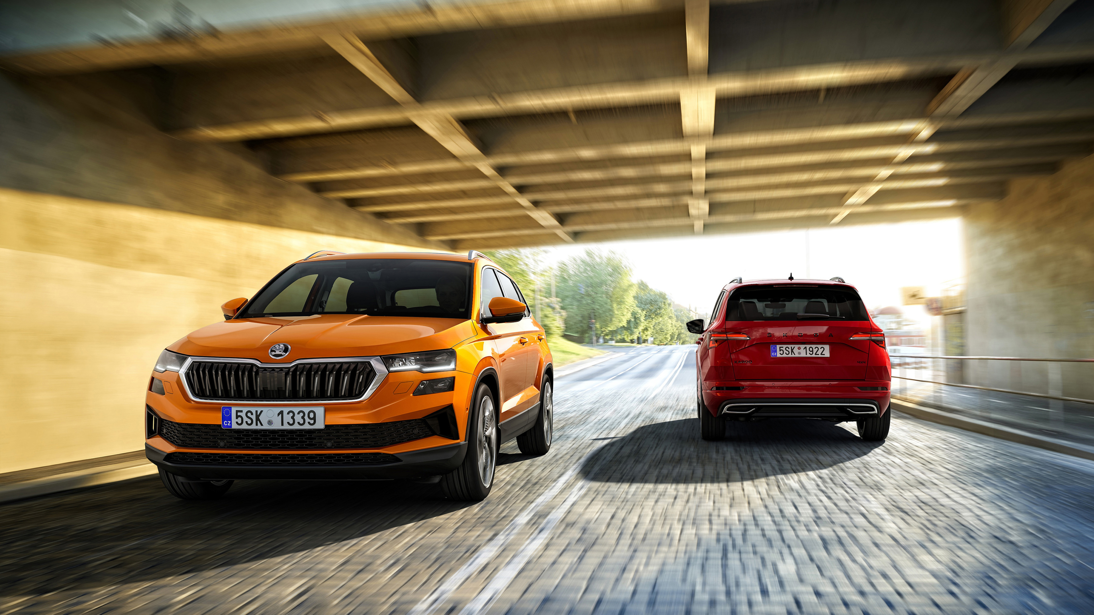 Skoda Karoq, Cars desktop wallpapers, 4x4 style 2021, 3840x2160 4K Desktop