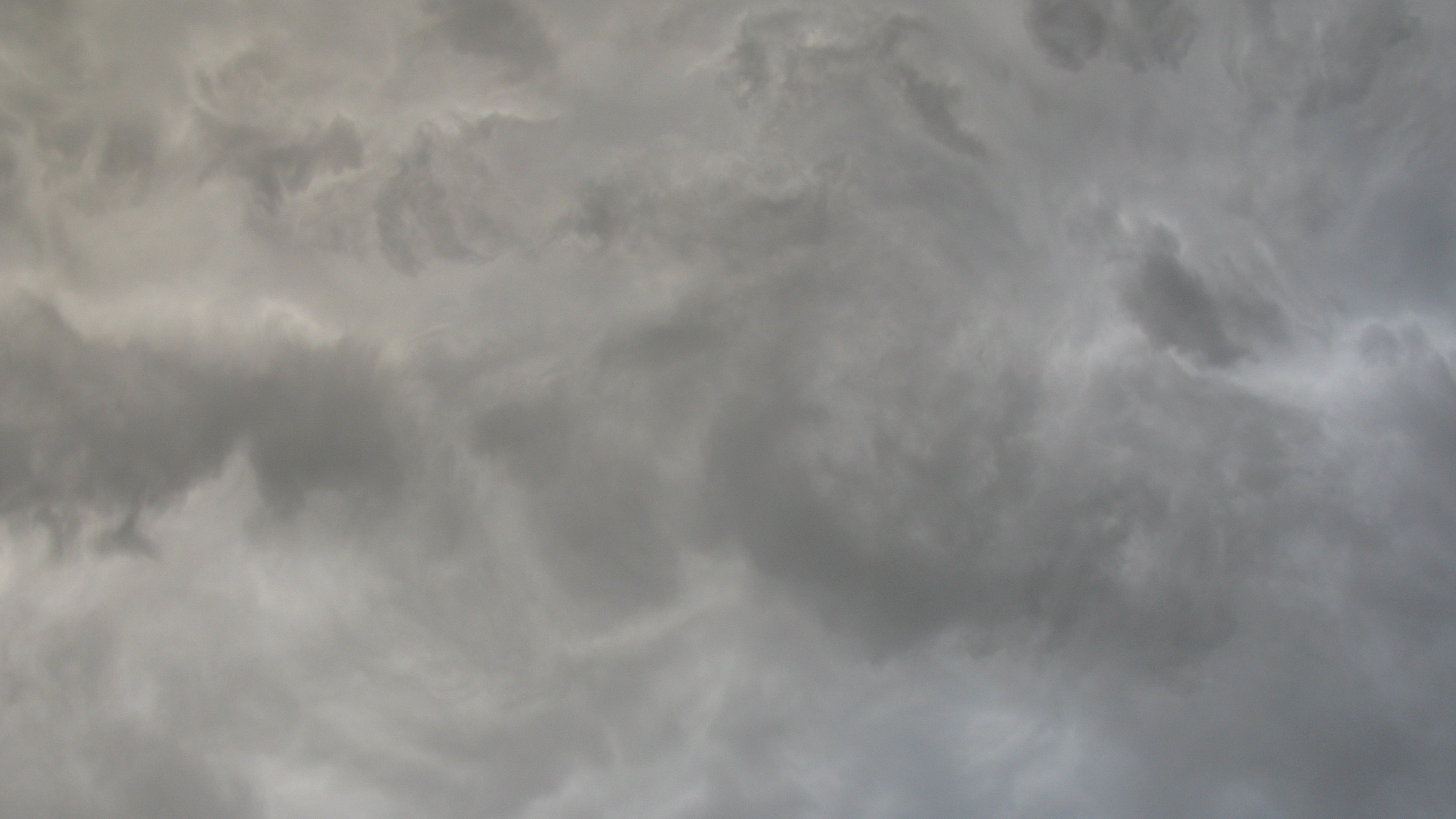 Gray Cloudy Sky, Nature's gloomy atmosphere, Overcast weather, Cloud-covered horizon, 3840x2160 4K Desktop