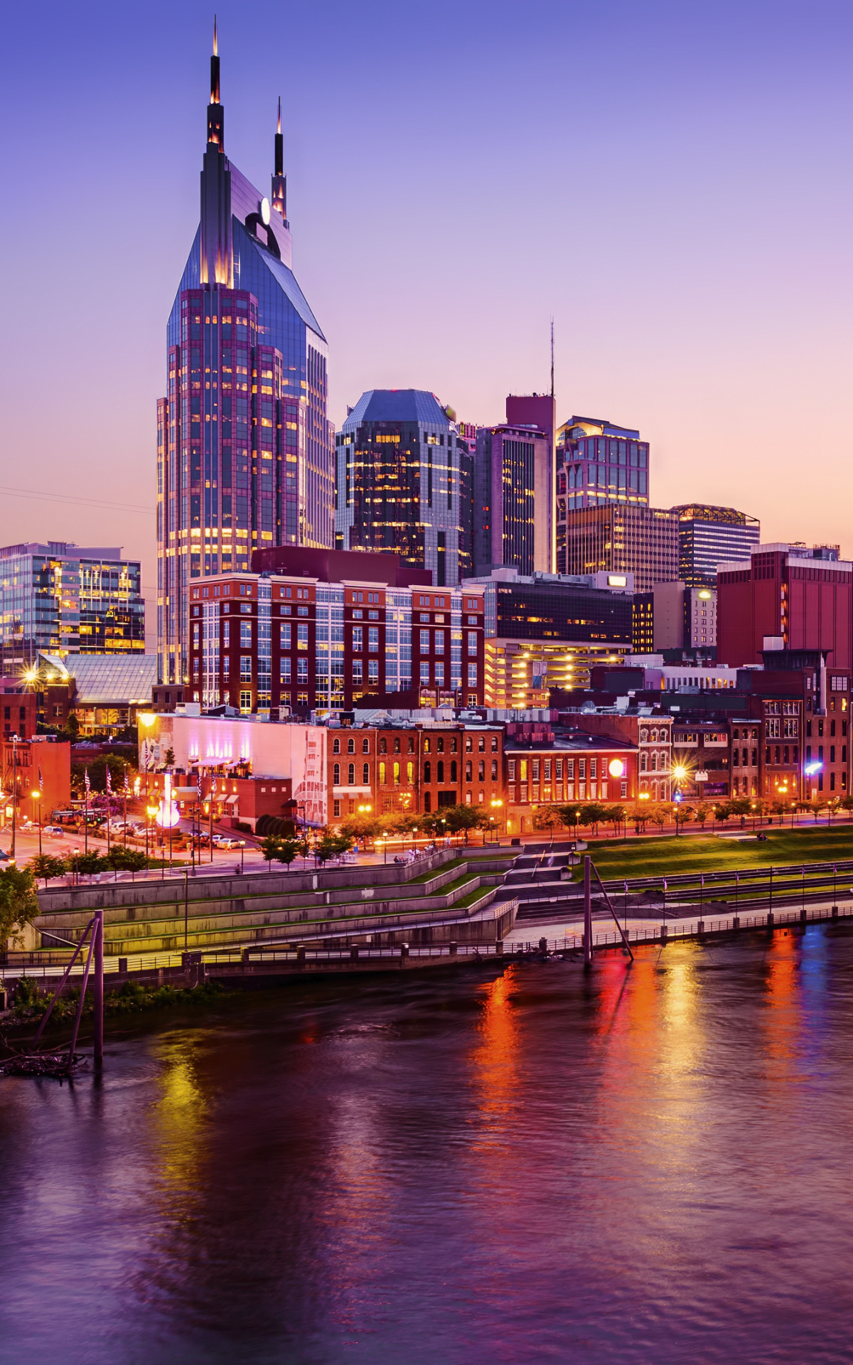 Nashville Skyline, Music city, Cultural hub, Southern charm, 1200x1920 HD Phone