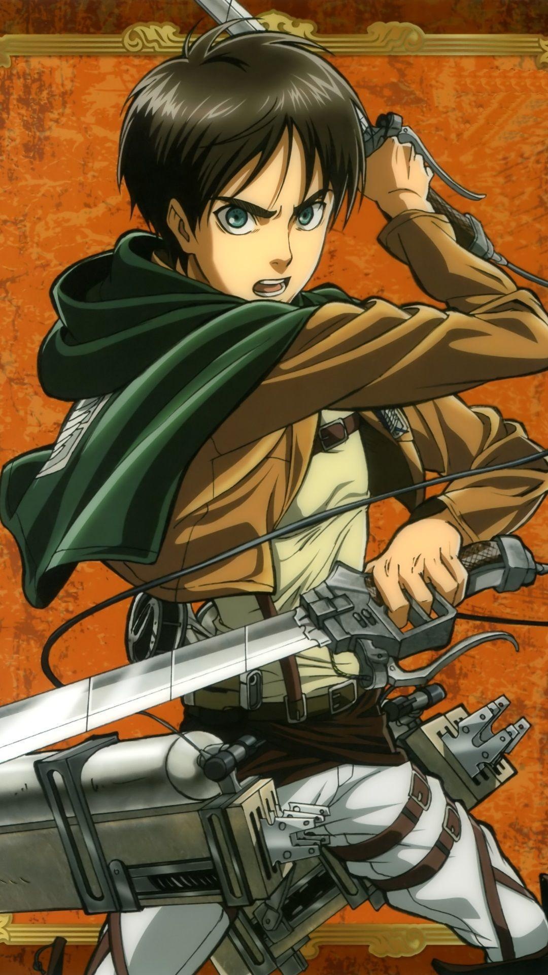 Eren Yeager, Omni-directional mobility gear, Survey Corps cloak, Full HD Phone wallpaper