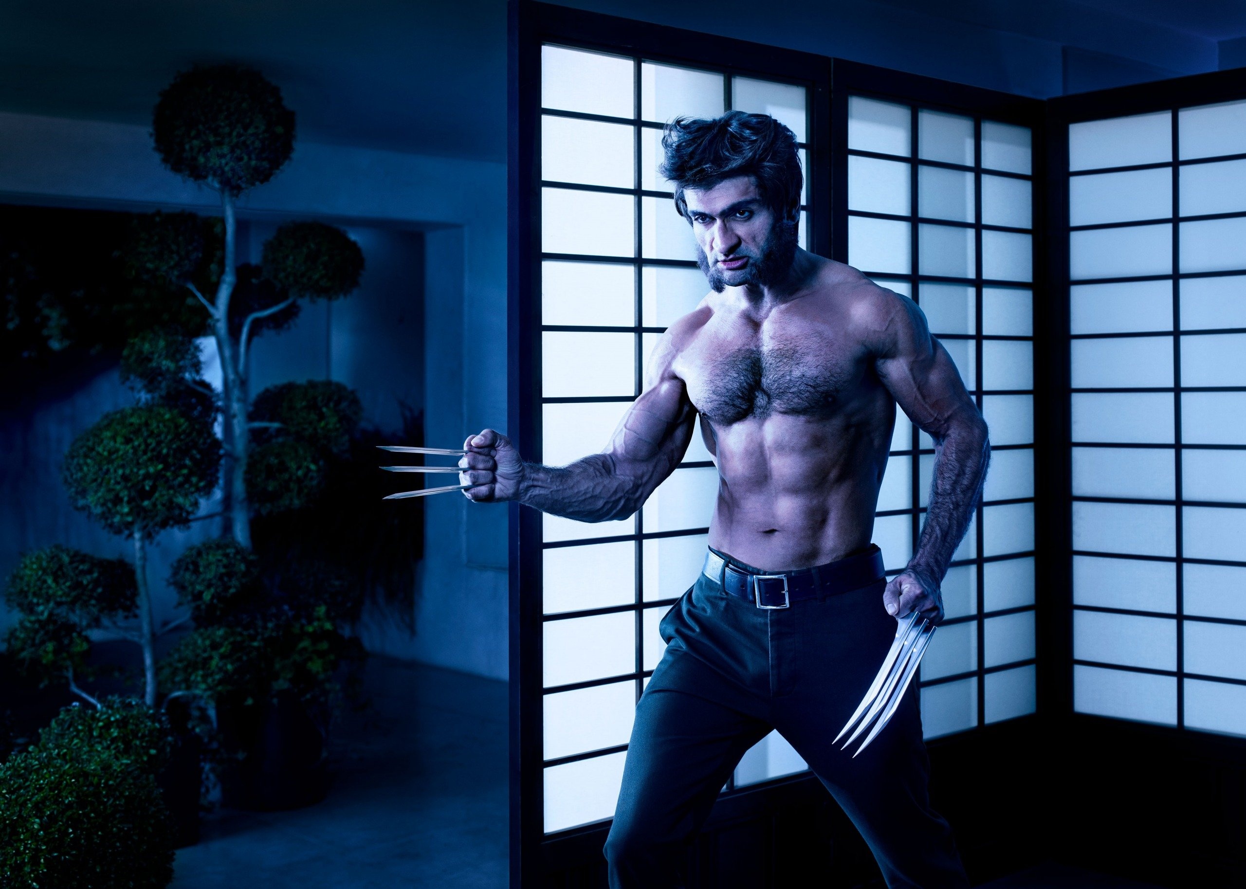 Kumail Nanjiani, Marvel's Eternals, Wolverine photoshoot, Epic transformation, 2560x1830 HD Desktop