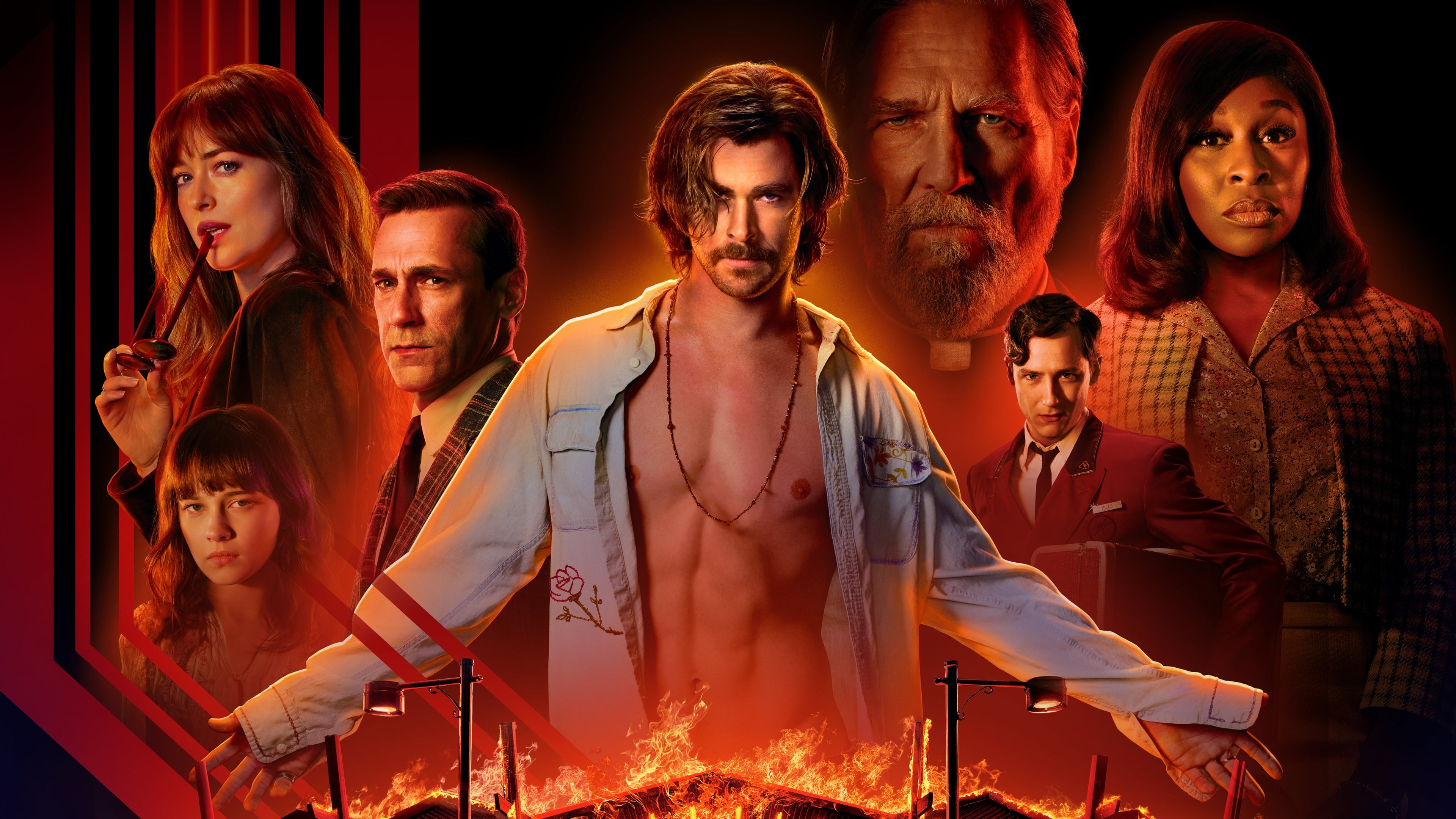 Bad Times at the El Royale, 4K Ultra HD, Striking wallpaper, Stunning background, 3840x2160 4K Desktop