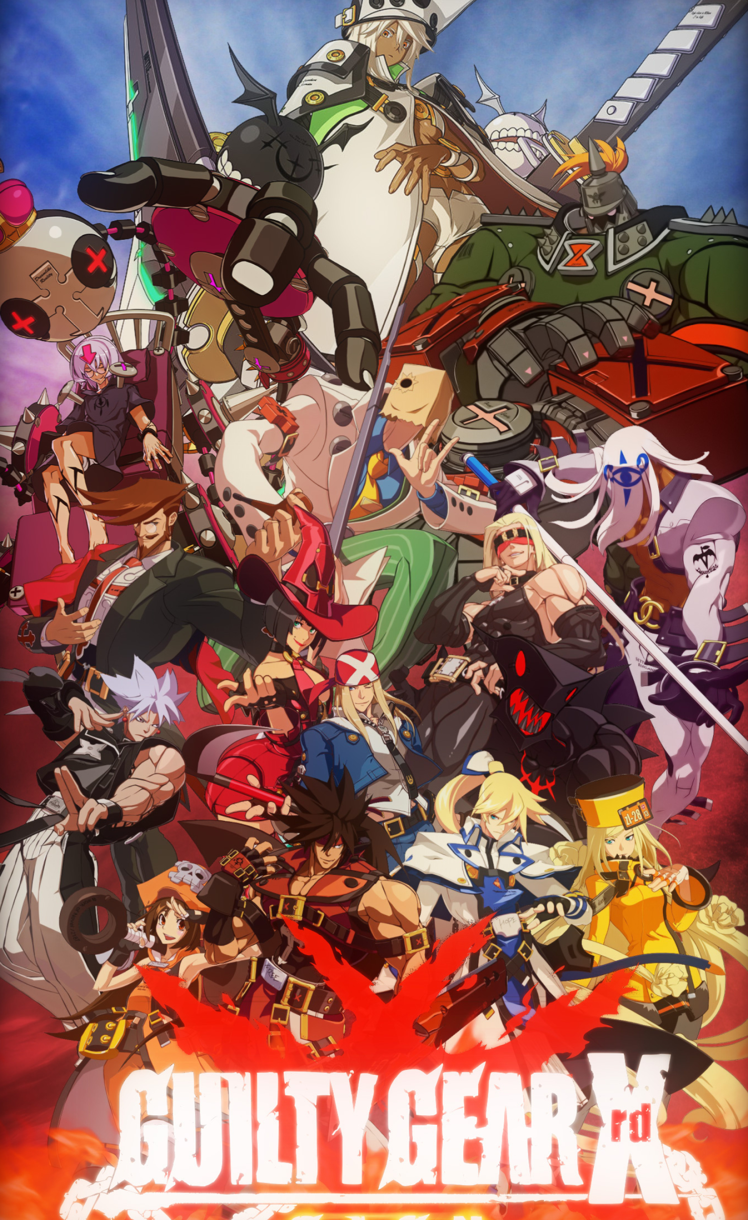 Guilty Gear Xrd, Guilty Gear Wallpaper, 1500x2450 HD Phone