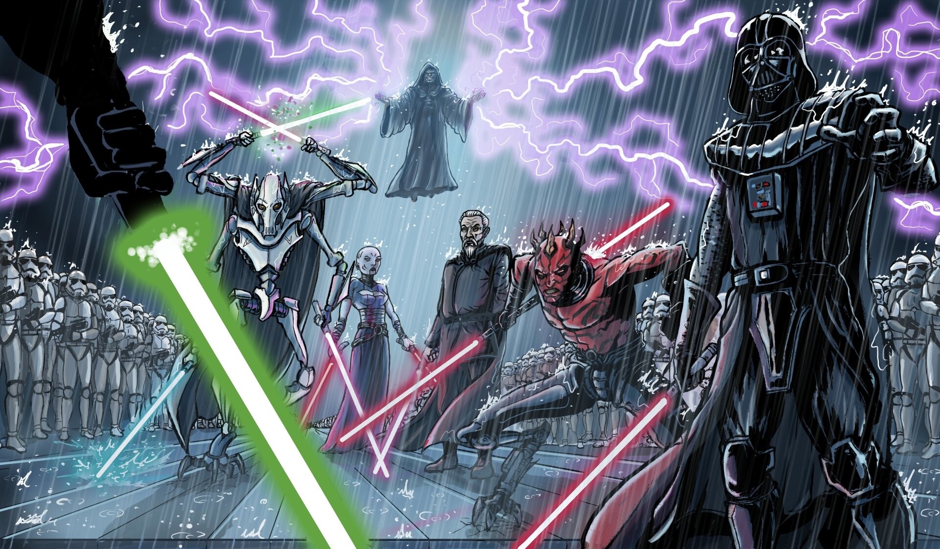General Grievous wallpapers, 4K resolution, Cinematic scenes, Intense battles, 1920x1130 HD Desktop