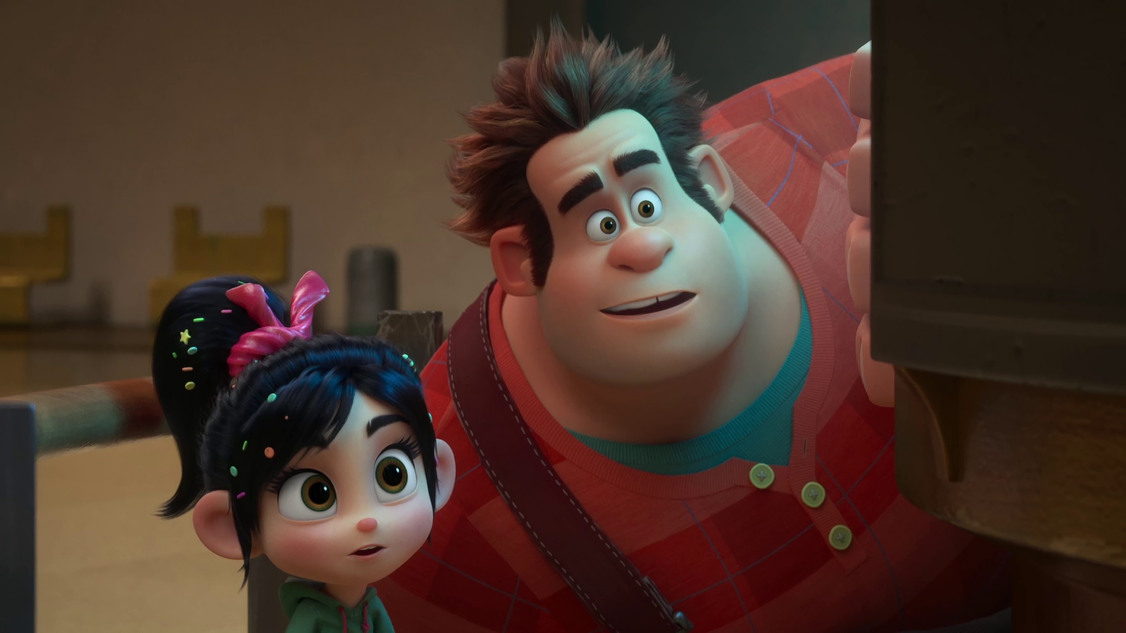 Ralph Breaks the Internet, 4K movie wallpapers, Ralph and Vanellope's journey, Internet exploration, 3840x2160 4K Desktop