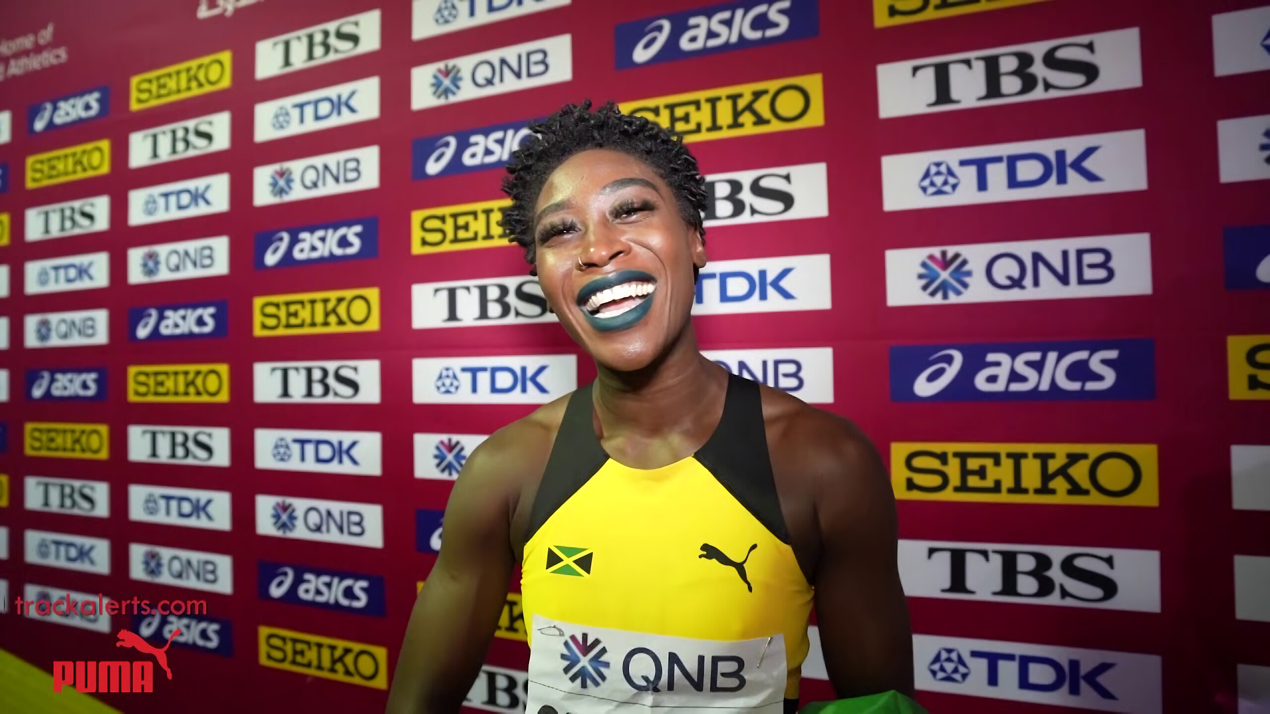 Rushell Clayton, Olympic dreams, Track and field star, Unmatched agility, 2560x1440 HD Desktop