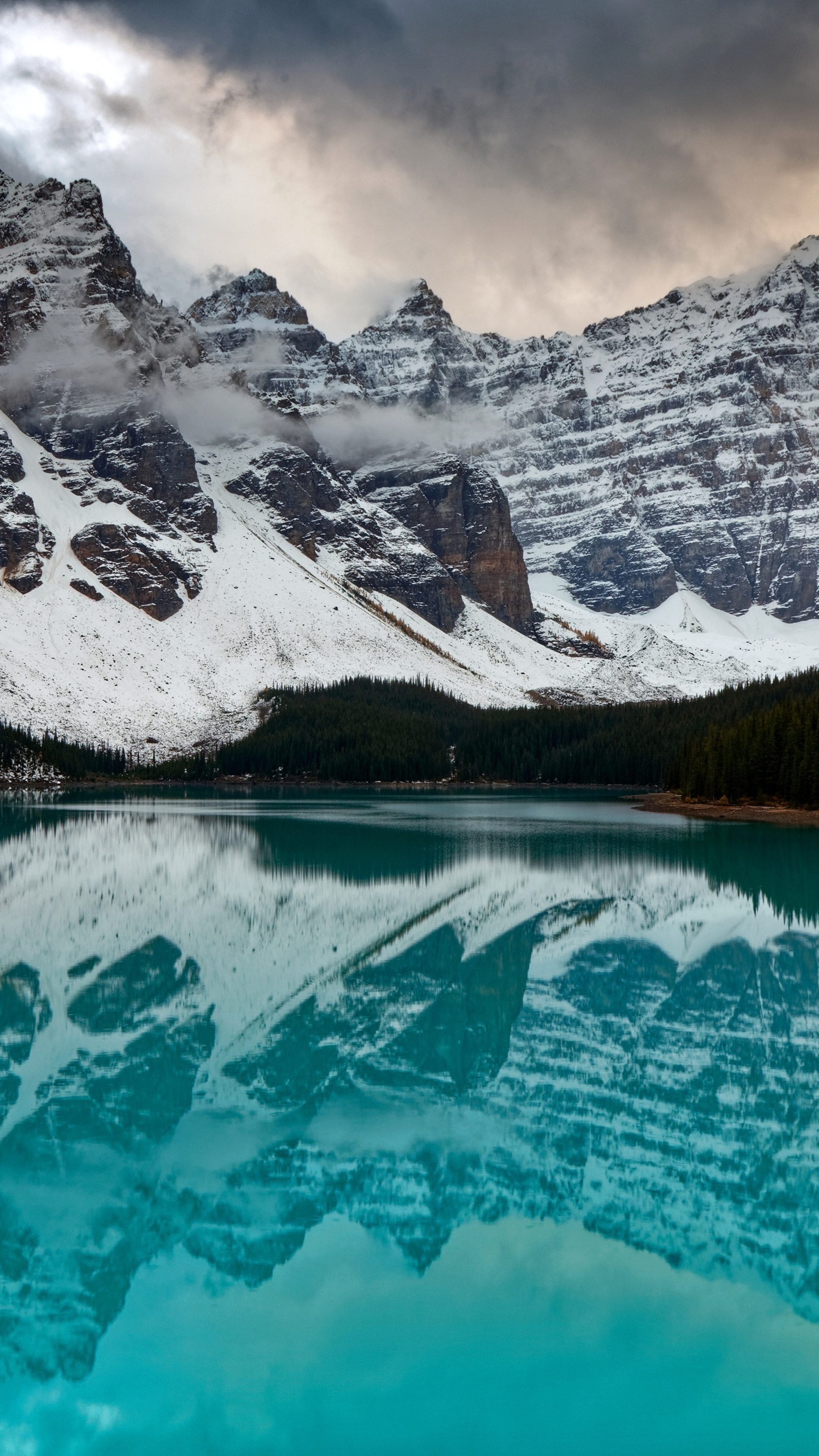 Canada travels, Moraine Lake, Xperia wallpapers, Stunning natural landscapes, 2160x3840 4K Phone